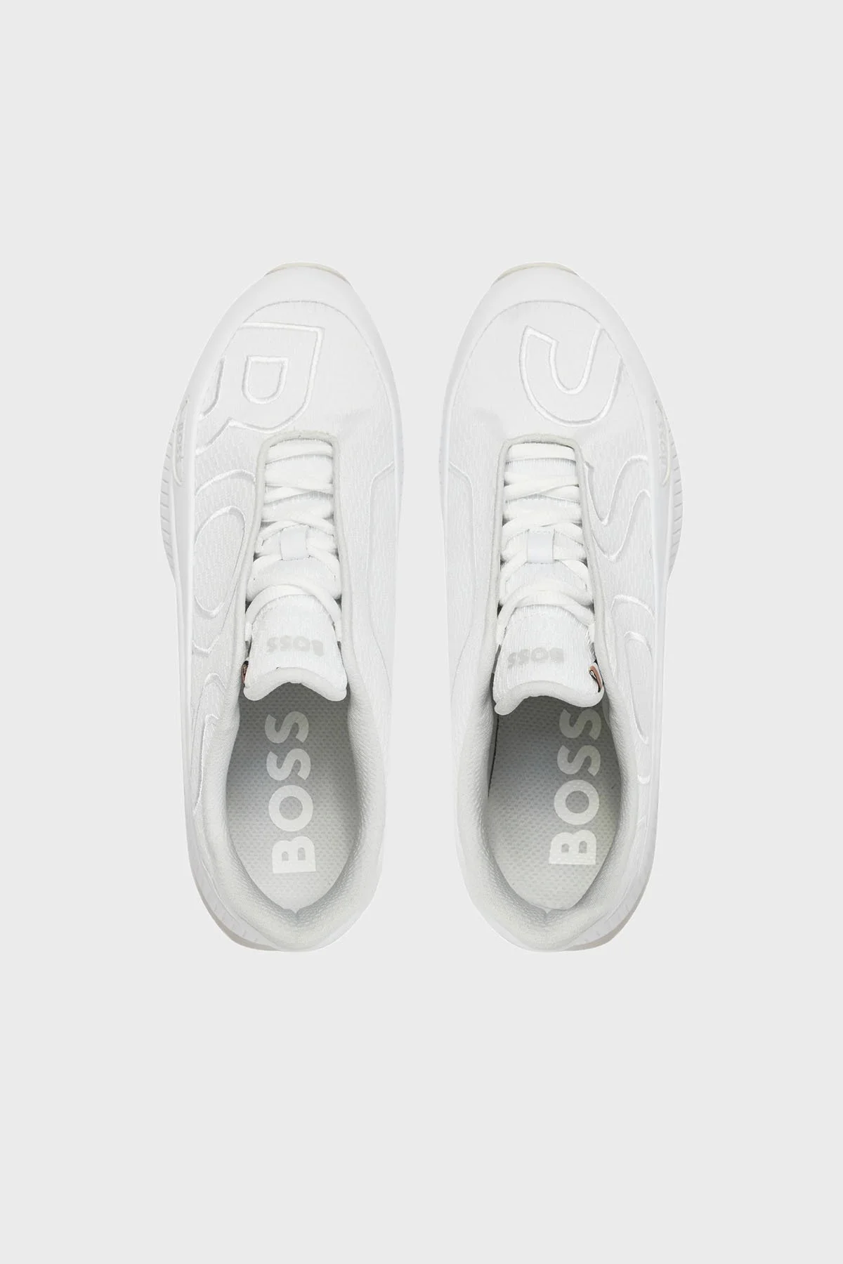Boss Logo İşlemeli Kalın Tabanlı Sneaker Erkek Ayakkabı 50512657 100 BEYAZ - 5