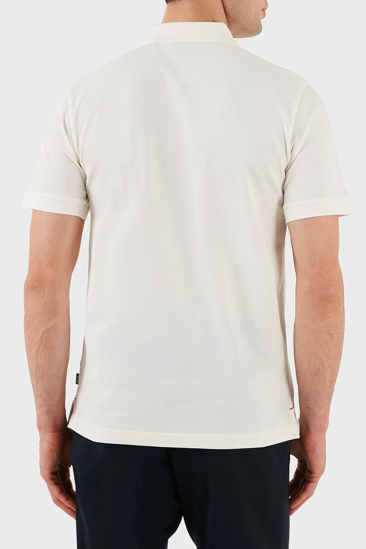 Boss Logo İşlemeli Pamuklu Regular Fit Düğmeli Erkek Polo Yaka T Shirt 50510126 118 EKRU - 3