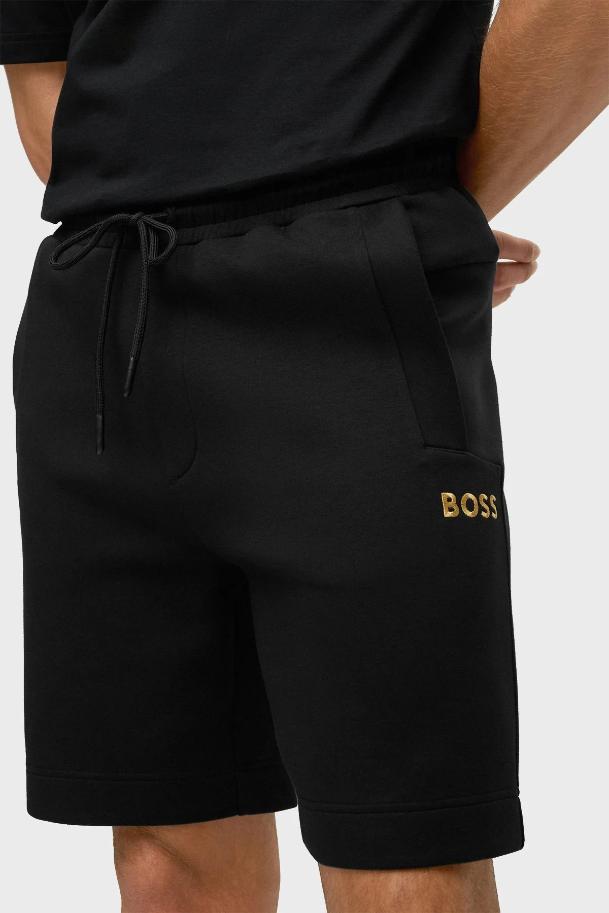 Boss Logo İşlemeli Pamuklu Regular Fit Erkek Short 50482912 001 SİYAH - 4