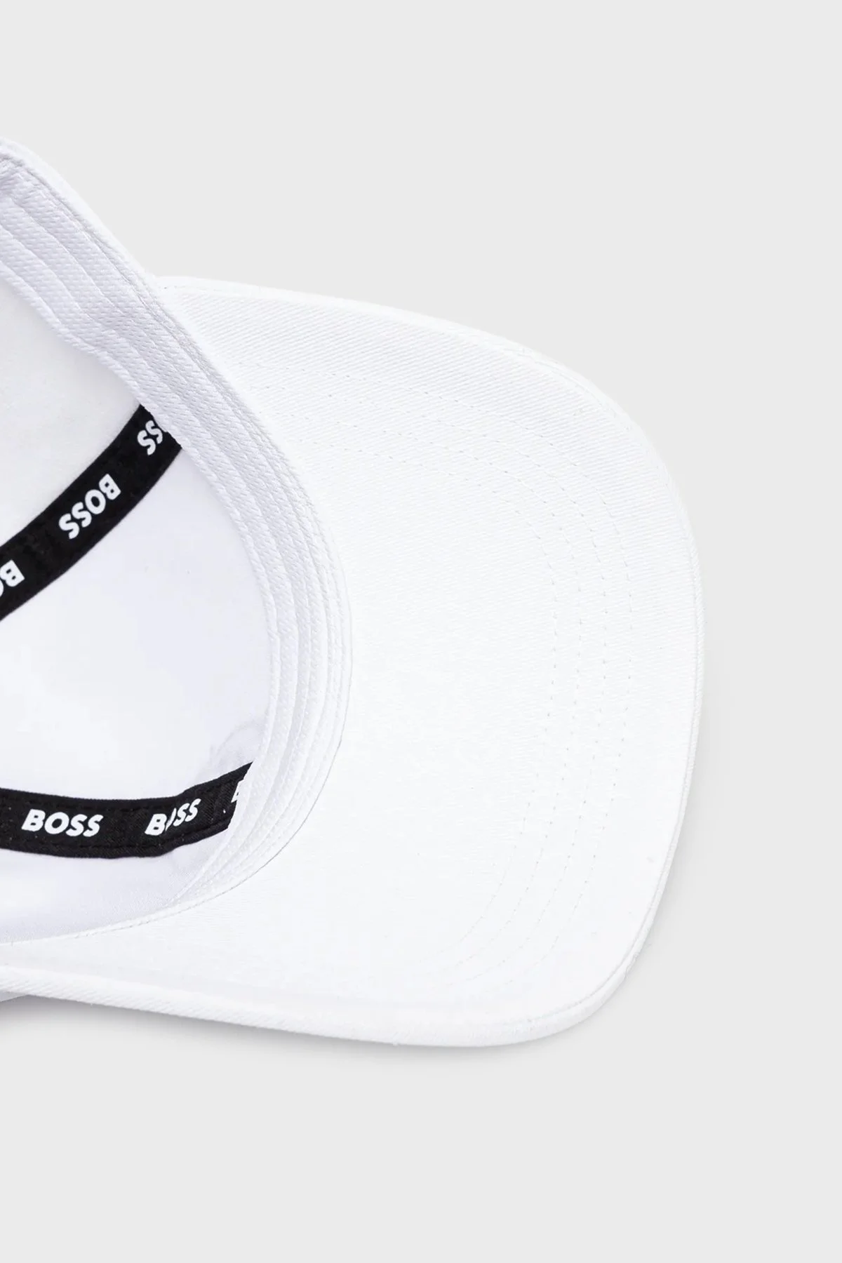 Boss Logo Nakışlı % 100 Pamuk Erkek Şapka 50533299 100 BEYAZ - 3