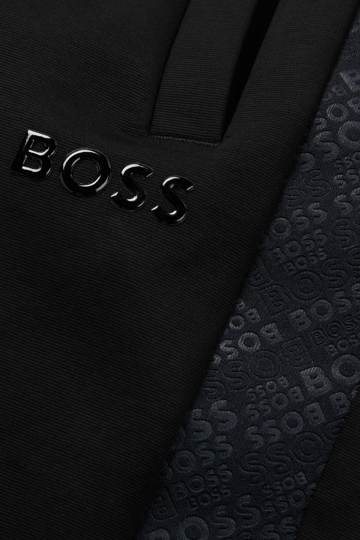 Boss Logo Şeritli Belden Bağlamalı Cepli Pamuk Karışımlı Normal Bel Regular Fit Erkek Short 50486858 001 SİYAH - 5