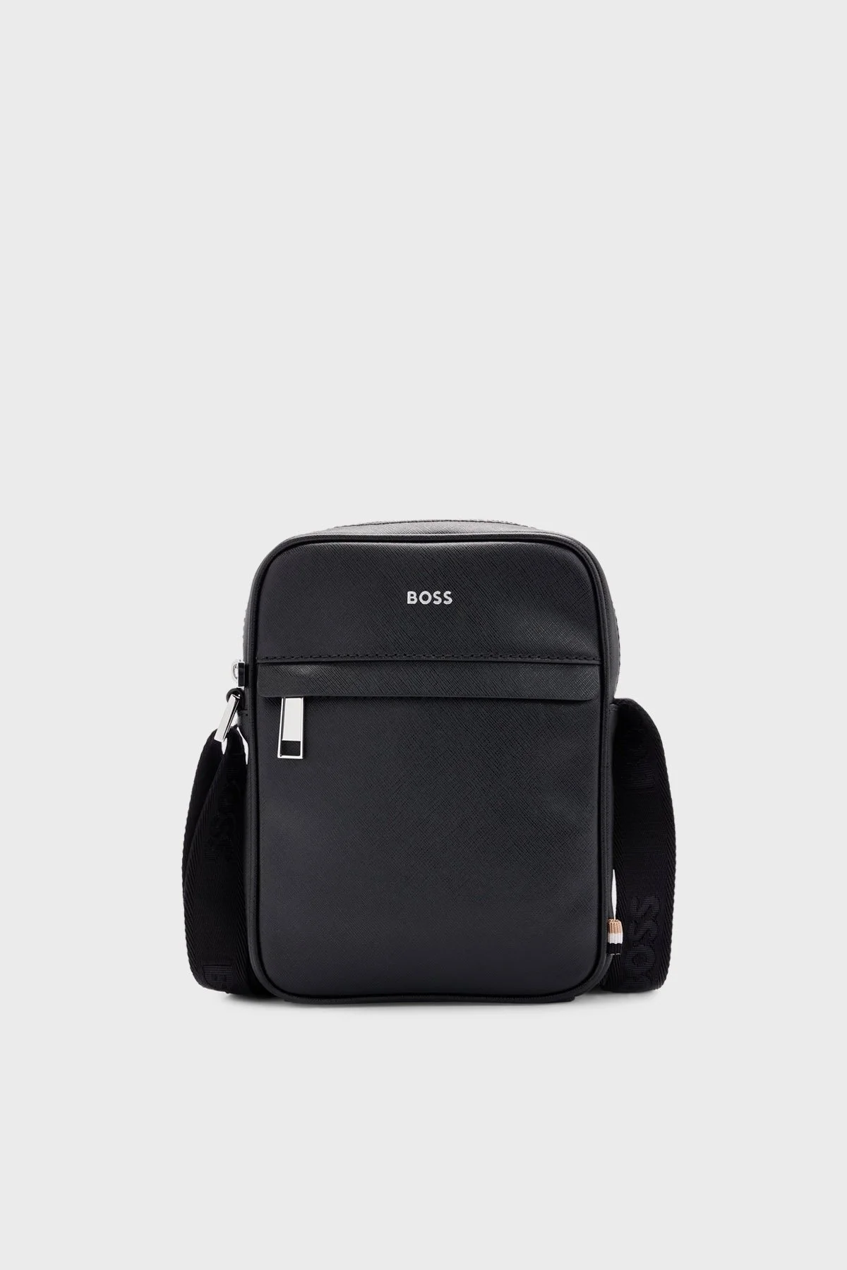 Boss Logolu % 100 Deri Ayarlanabilir Askılı Erkek Çanta 50483566 001 SİYAH - 1