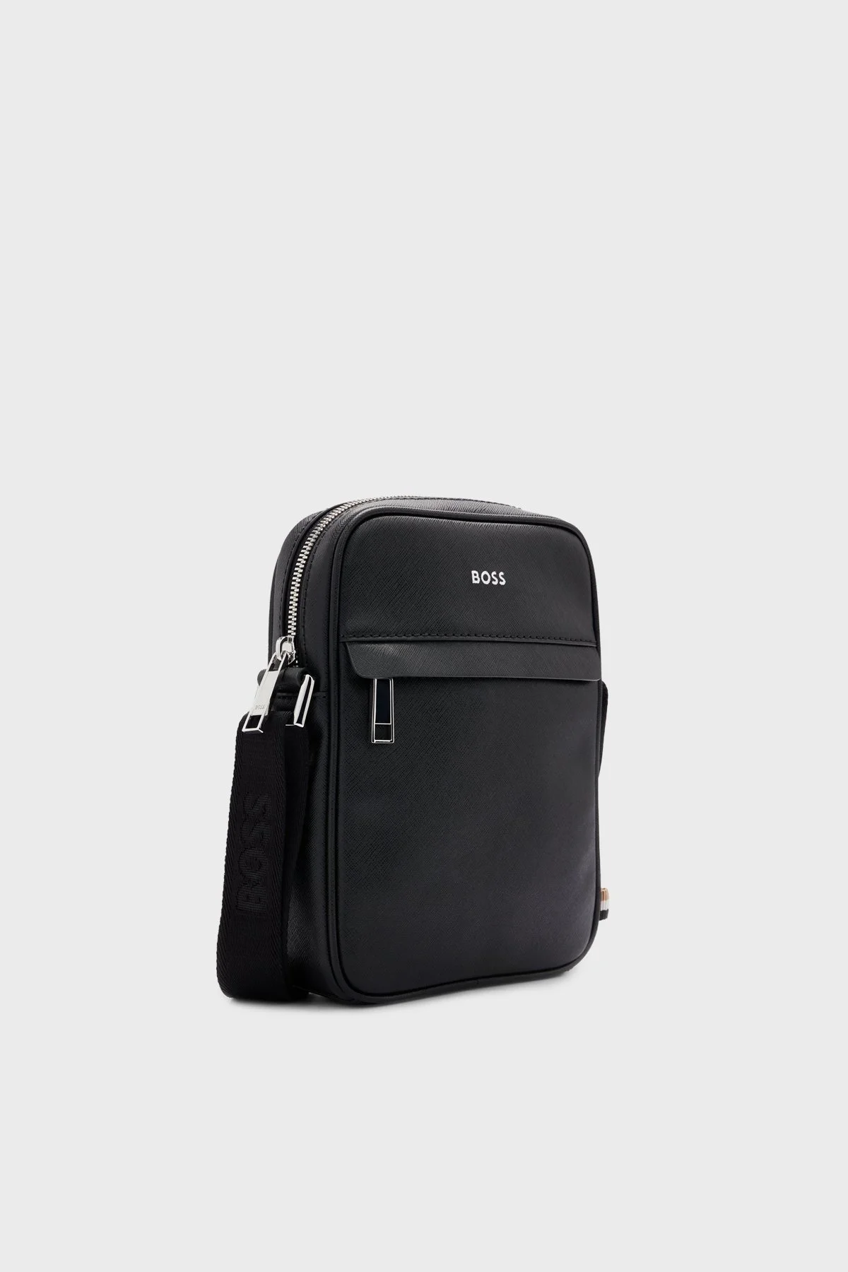 Boss Logolu % 100 Deri Ayarlanabilir Askılı Erkek Çanta 50483566 001 SİYAH - 6