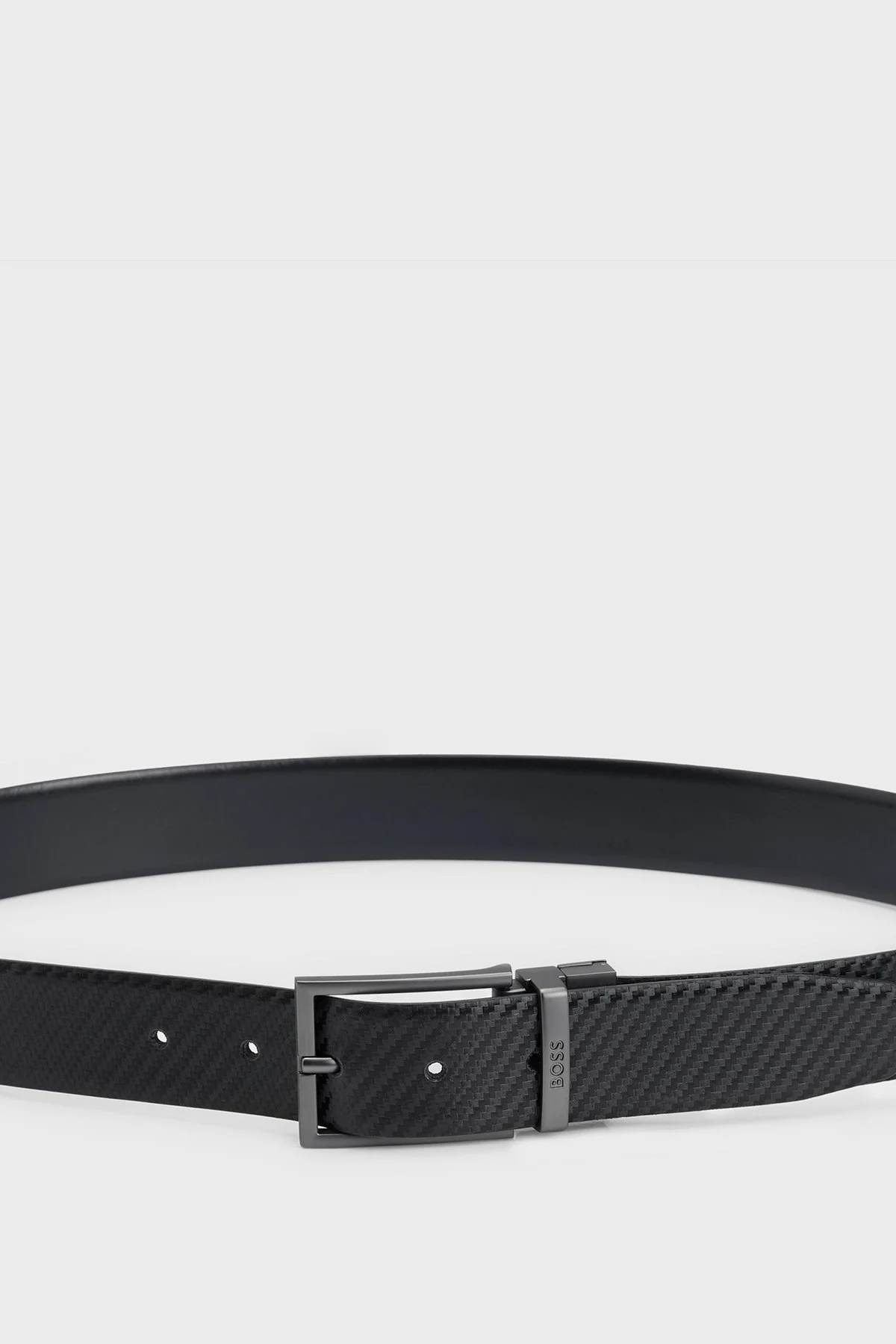 Boss Logolu % 100 Deri Erkek Kemer 50522893 001 SİYAH - 4
