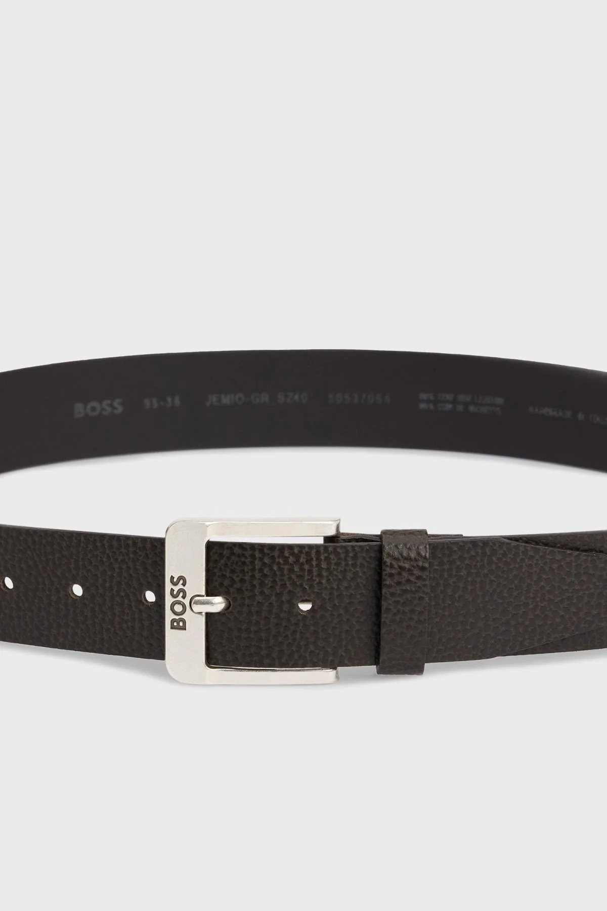 Boss Logolu % 100 Deri Erkek Kemer 50537064 001 SİYAH - 4