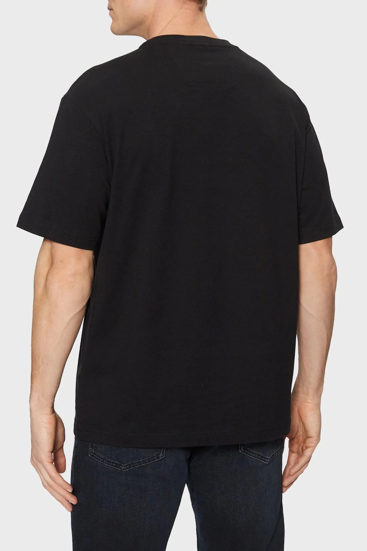 Boss Logolu % 100 Pamuk Regular Fit Bisiklet Yaka Erkek T Shirt 50535409 001 SİYAH - 3