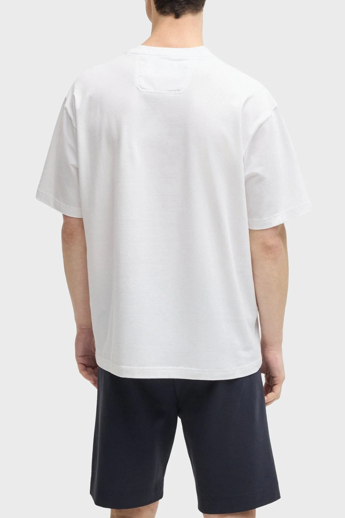 Boss Logolu % 100 Pamuk Regular Fit Bisiklet Yaka Erkek T Shirt 50535409 100 BEYAZ - 3