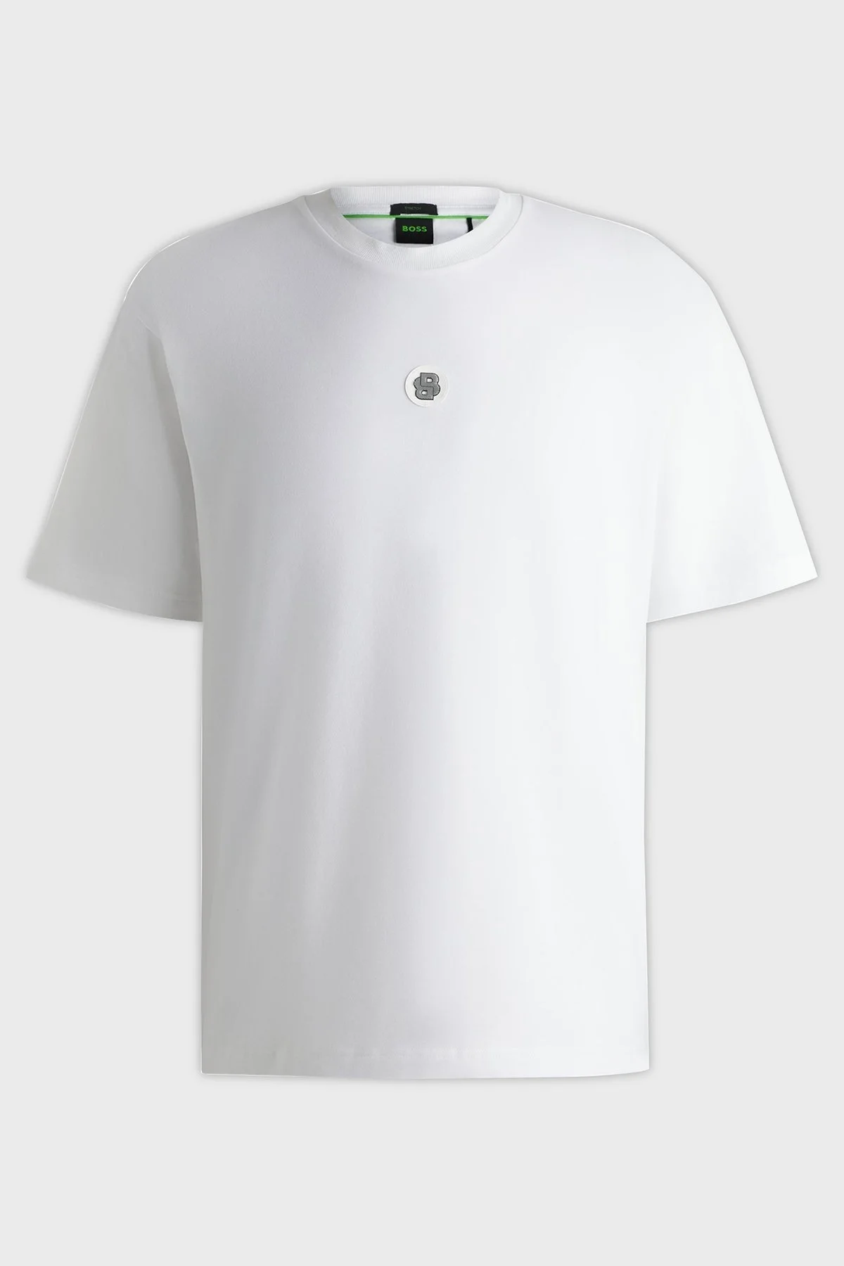 Boss Logolu % 100 Pamuk Regular Fit Bisiklet Yaka Erkek T Shirt 50535409 100 BEYAZ - 5