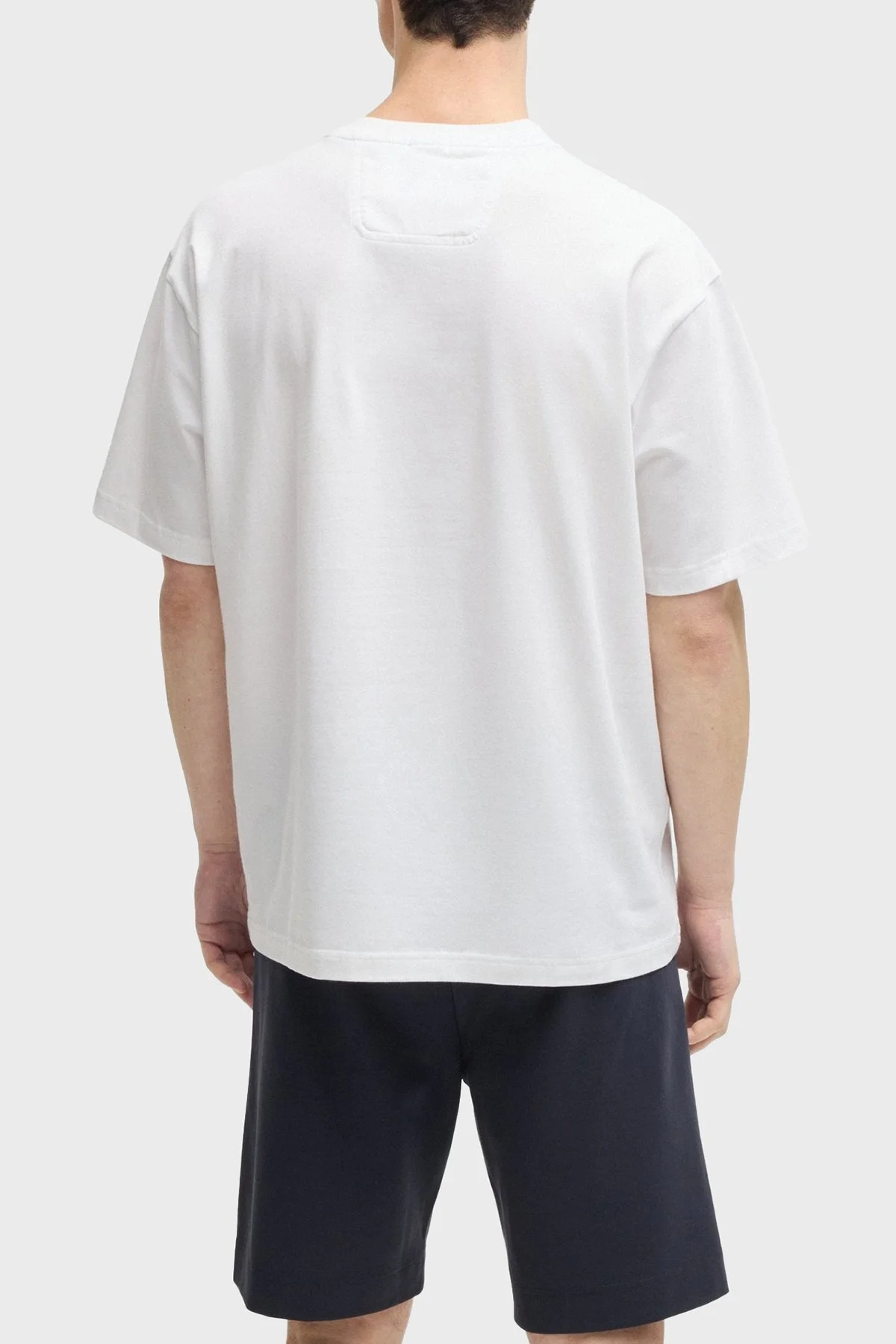 Boss Logolu % 100 Pamuk Regular Fit Bisiklet Yaka Erkek T Shirt 50535409 100 BEYAZ - 3