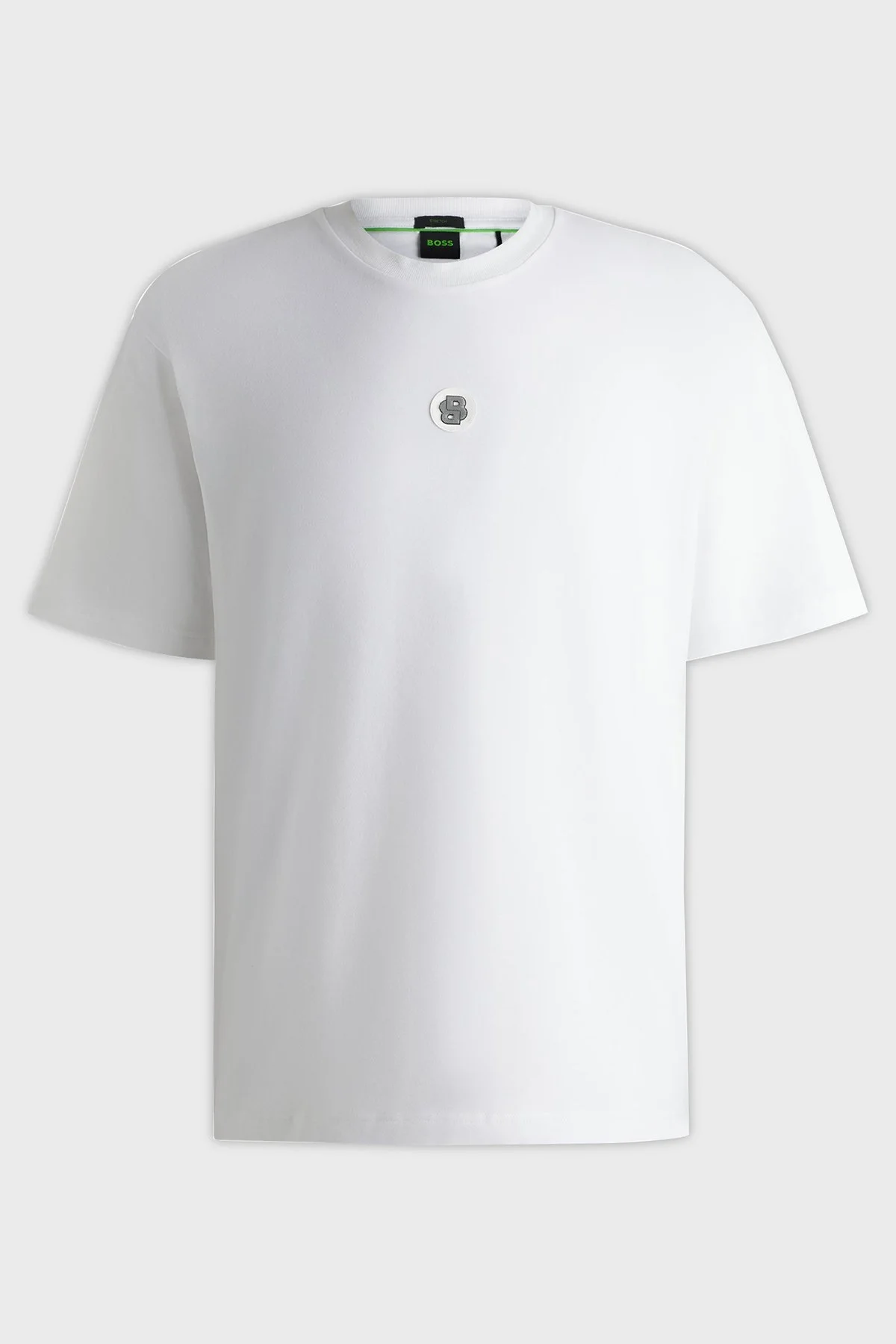 Boss Logolu % 100 Pamuk Regular Fit Bisiklet Yaka Erkek T Shirt 50535409 100 BEYAZ - 5