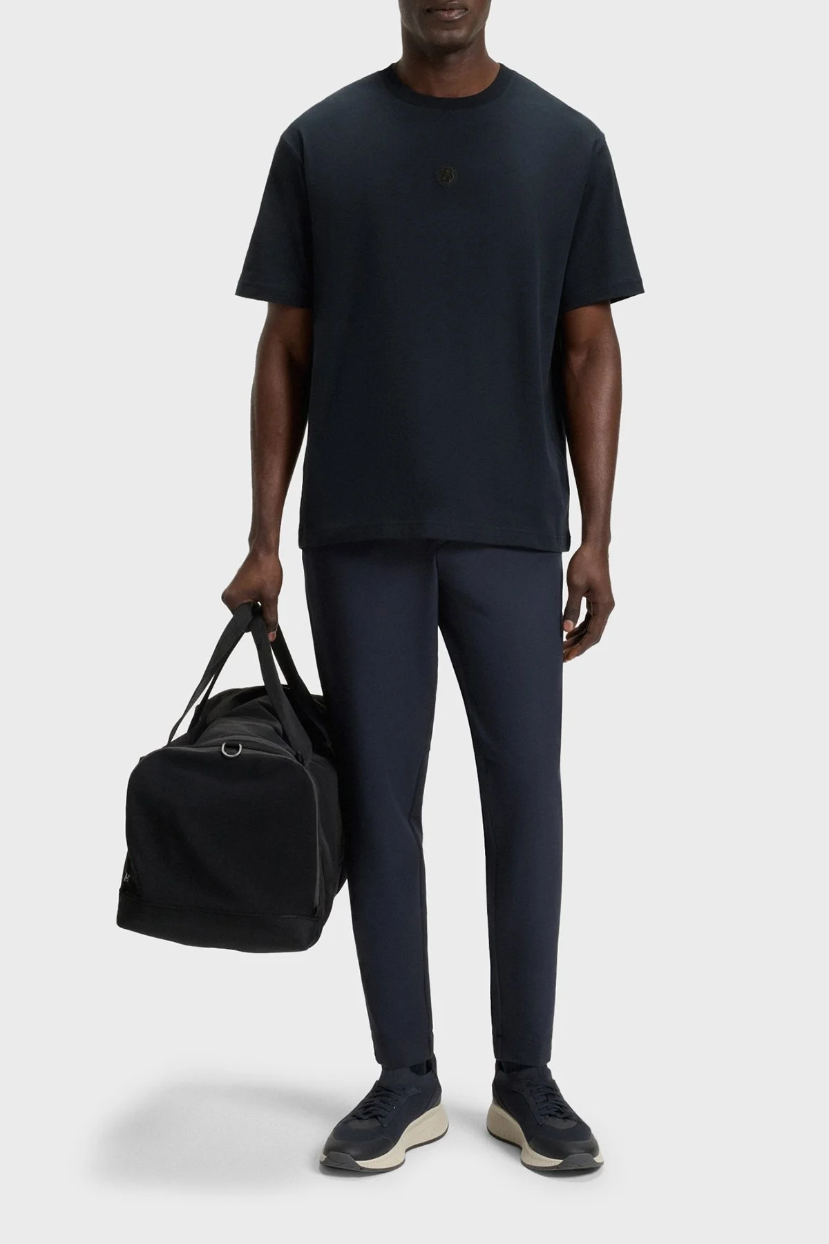 Boss Logolu % 100 Pamuk Regular Fit Bisiklet Yaka Erkek T Shirt 50535409 402 LACİVERT - 2