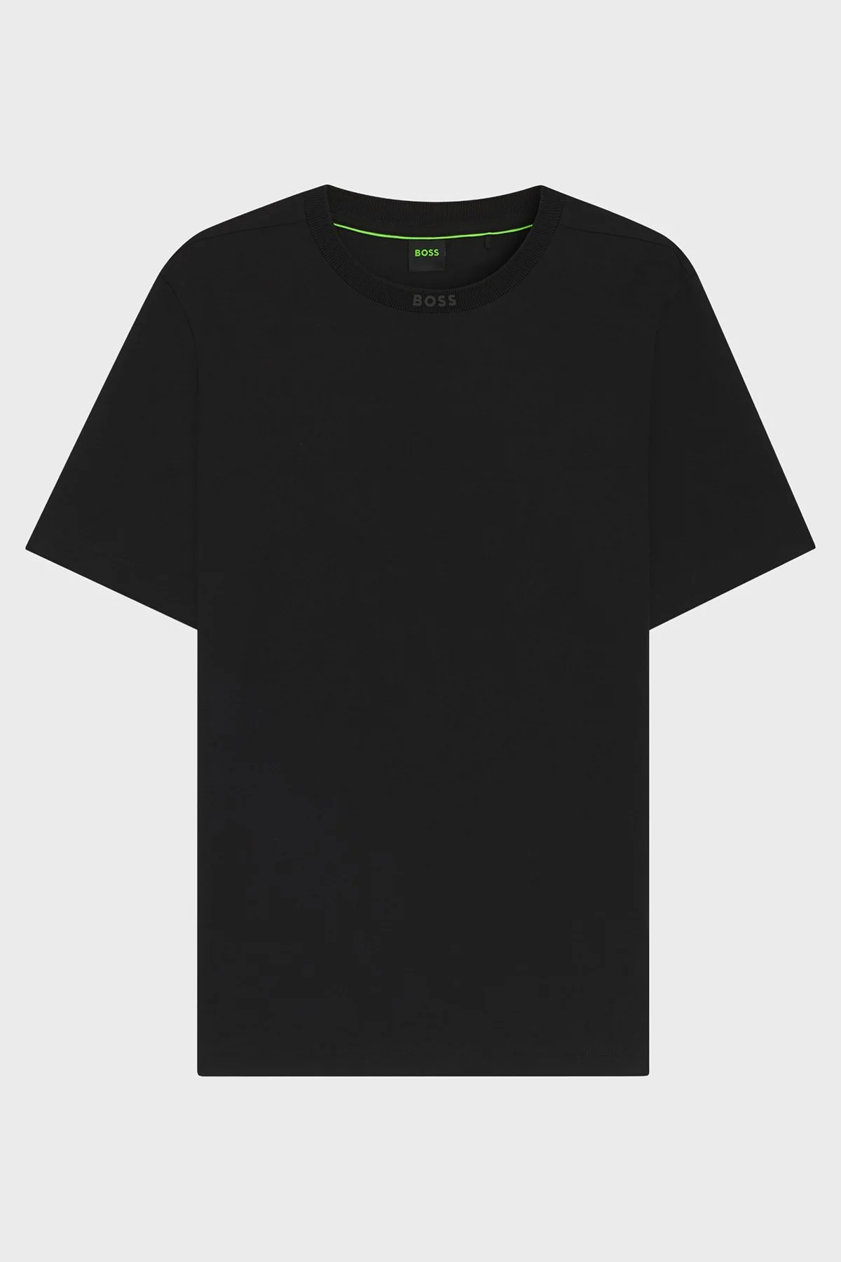 Boss Logolu % 100 Pamuk Regular Fit Bisiklet Yaka Erkek T Shirt 50554862 001 SİYAH - 5