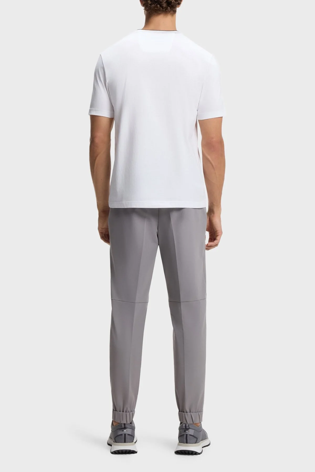 Boss Logolu % 100 Pamuk Regular Fit Bisiklet Yaka Erkek T Shirt 50554862 100 BEYAZ - 3