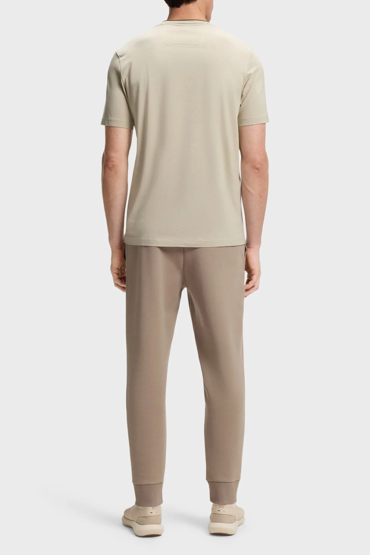 Boss Logolu % 100 Pamuk Regular Fit Bisiklet Yaka Erkek T Shirt 50554862 272 BEJ - 3