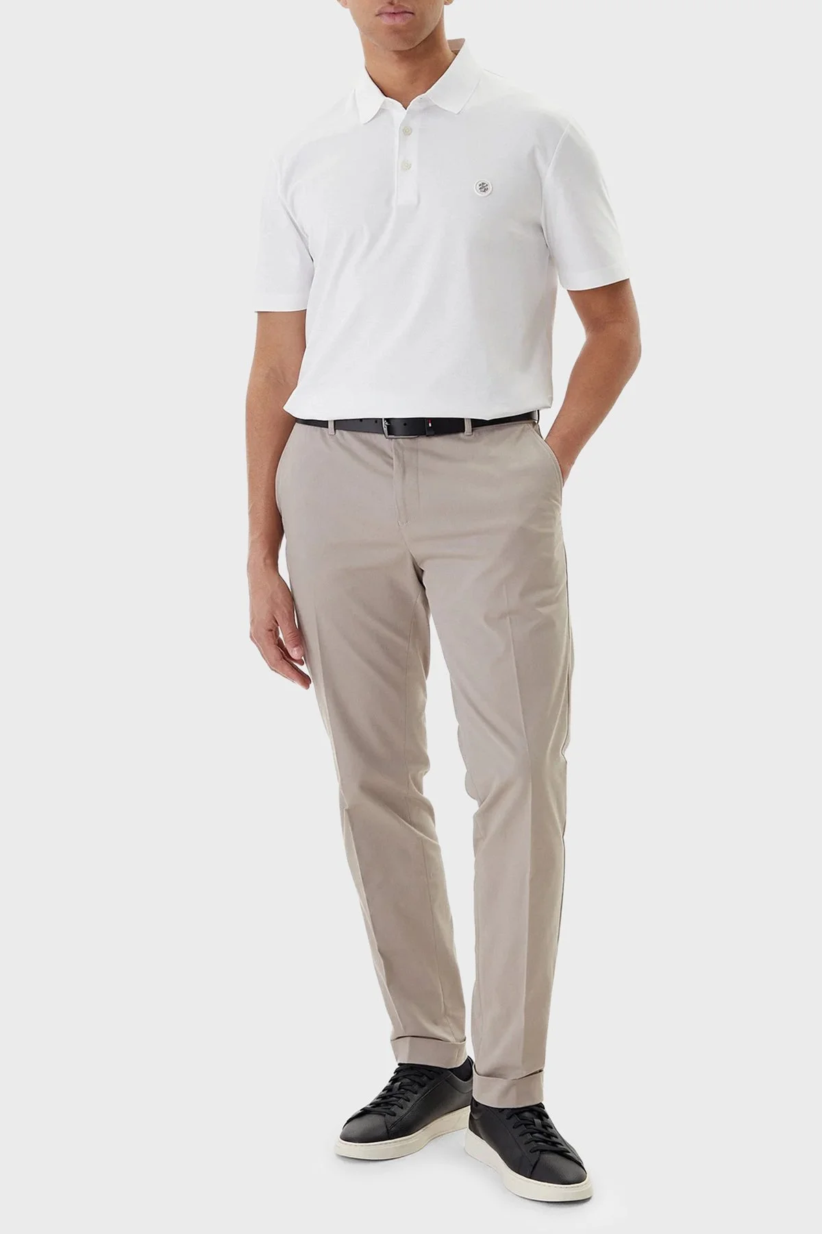 Boss Logolu % 100 Pamuk Regular Fit Düğmeli Erkek Polo 50555829 100 BEYAZ - 2