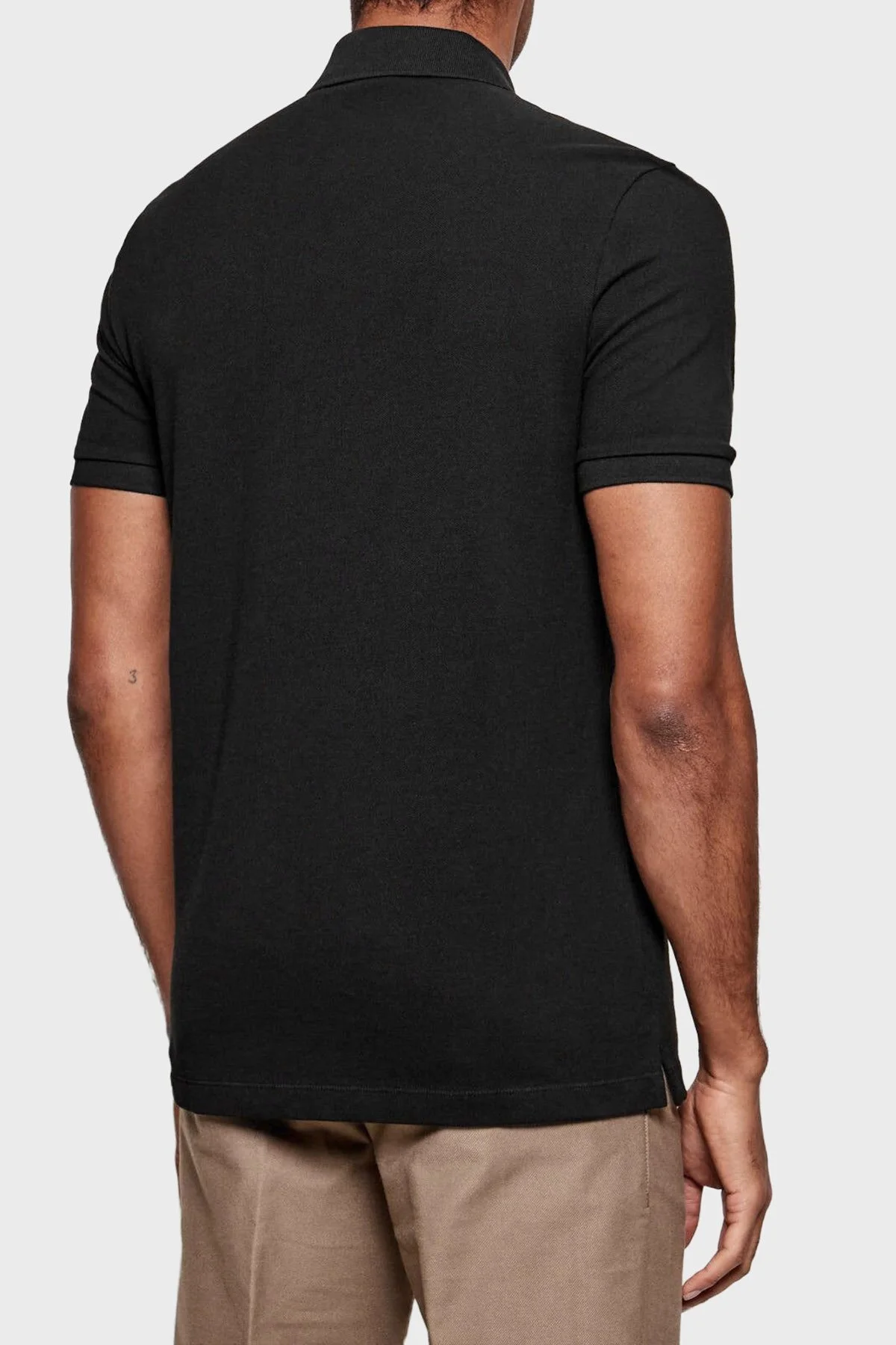 Boss Logolu % 100 Pamuk Regular Fit Düğmeli Erkek Polo 50556415 001 Siyah - 2