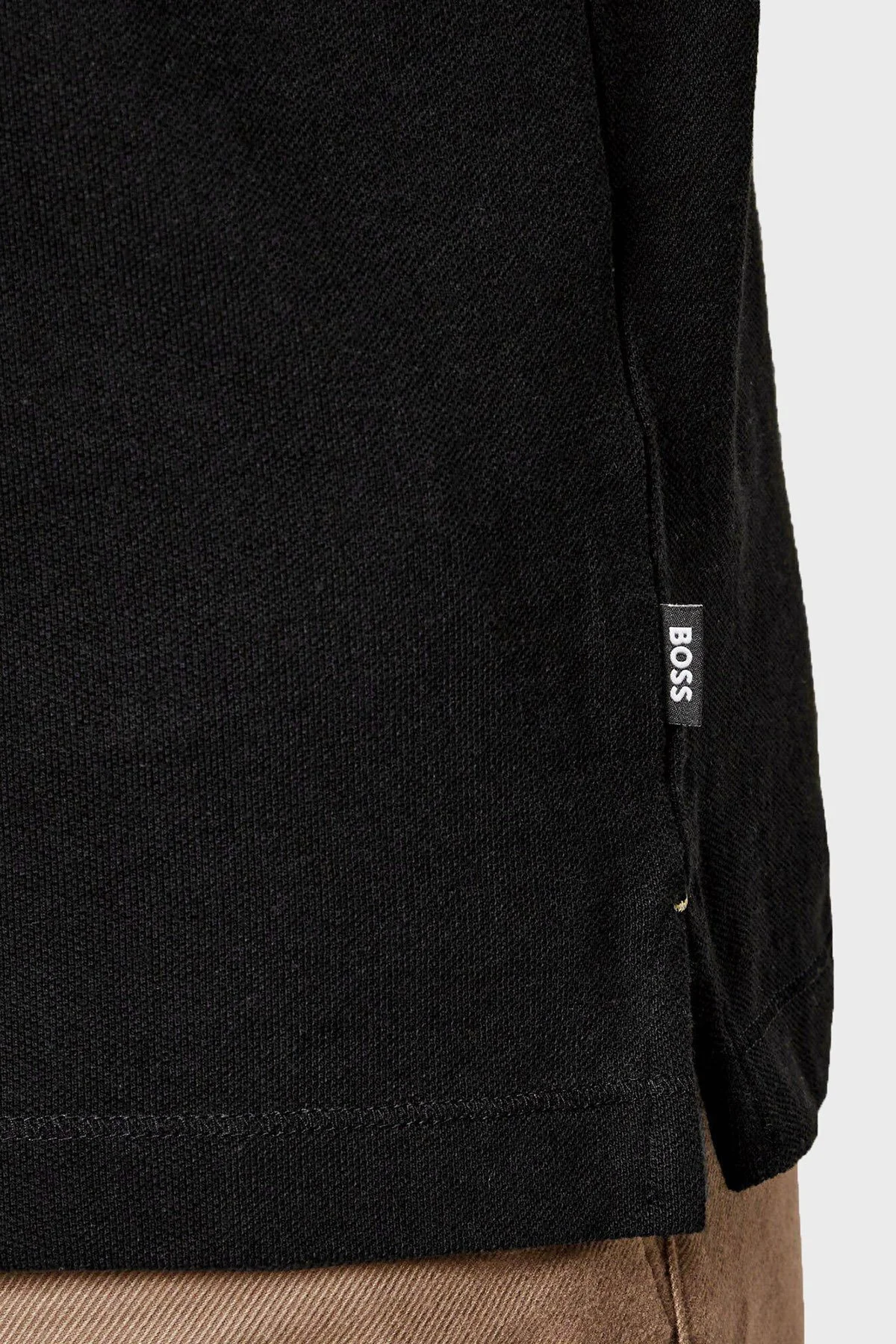 Boss Logolu % 100 Pamuk Regular Fit Düğmeli Erkek Polo 50556415 001 Siyah - 4