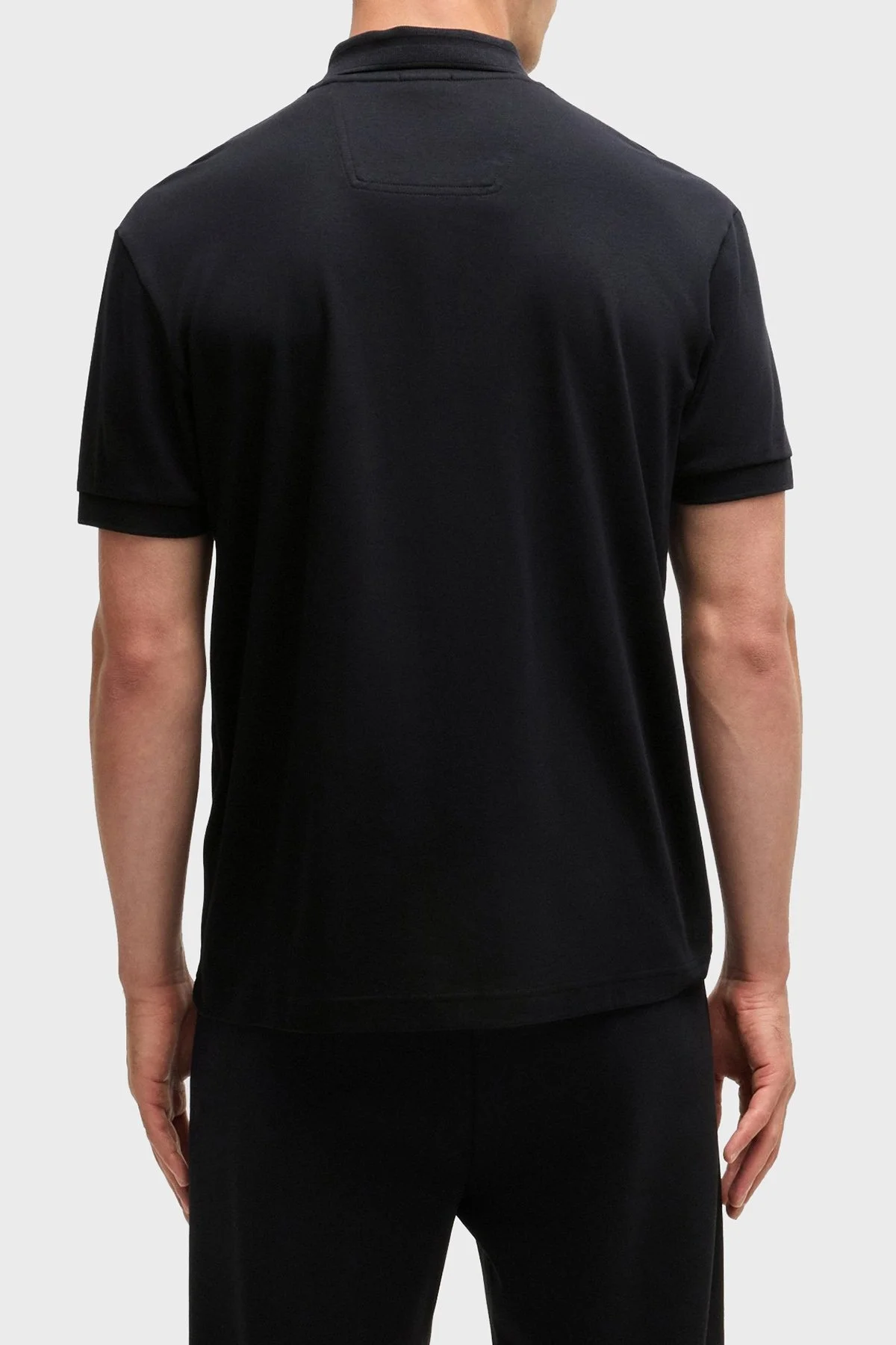 Boss Logolu % 100 Pamuk Regular Fit Düğmeli Erkek Polo Yaka T Shirt 50533273 001 SİYAH - 3