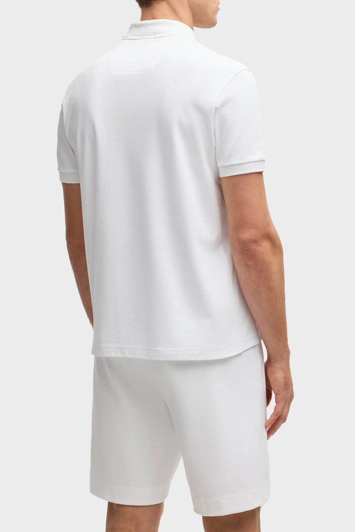 Boss Logolu % 100 Pamuk Regular Fit Düğmeli Erkek Polo Yaka T Shirt 50533273 100 BEYAZ - 3