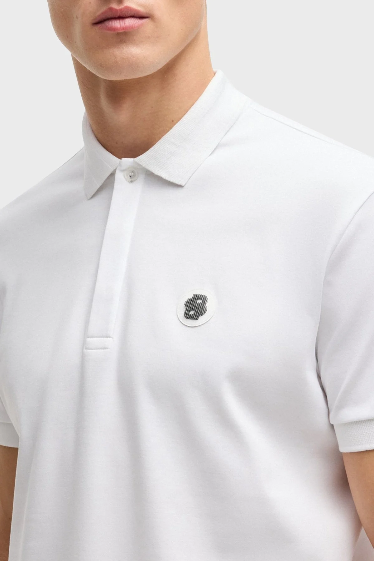 Boss Logolu % 100 Pamuk Regular Fit Düğmeli Erkek Polo Yaka T Shirt 50533273 100 BEYAZ - 4