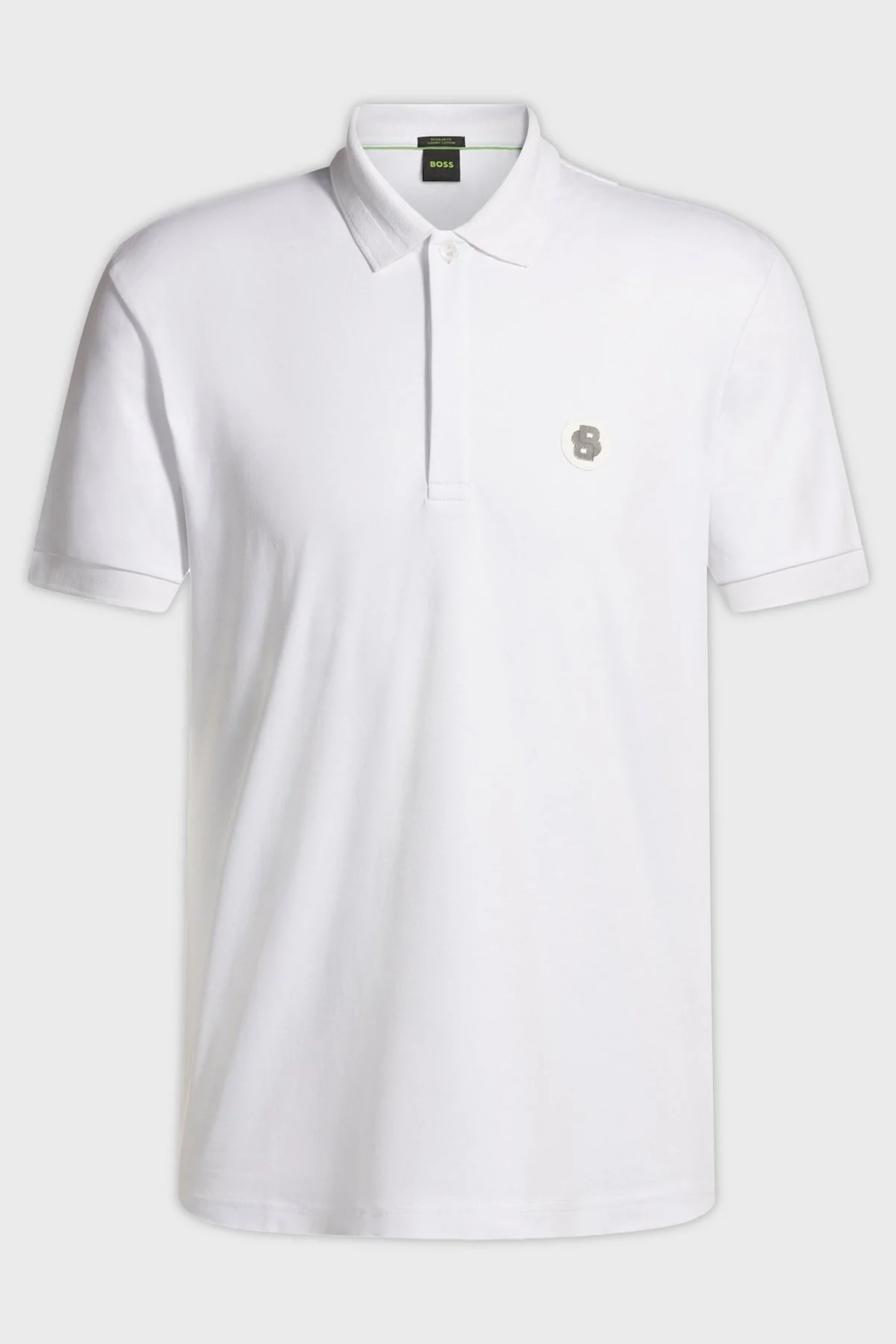 Boss Logolu % 100 Pamuk Regular Fit Düğmeli Erkek Polo Yaka T Shirt 50533273 100 BEYAZ - 5