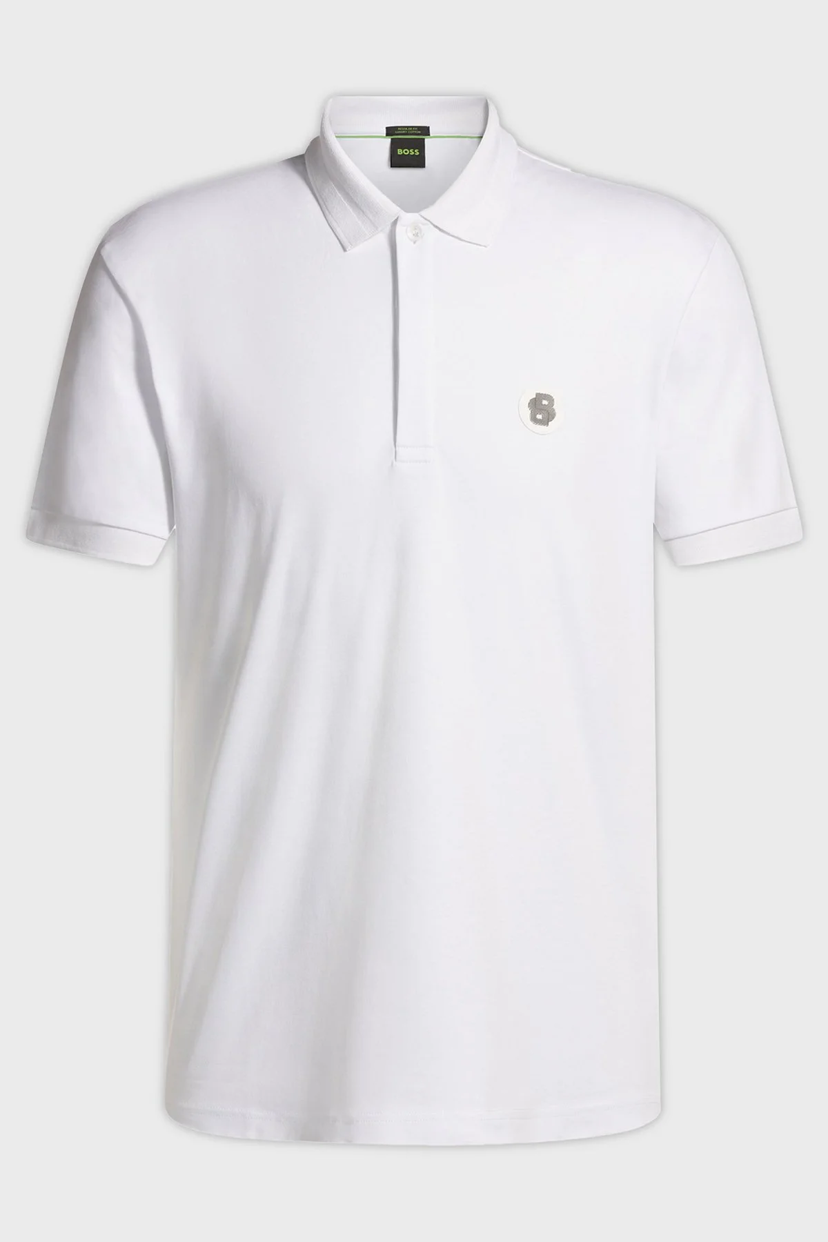Boss Logolu % 100 Pamuk Regular Fit Düğmeli Erkek Polo Yaka T Shirt 50533273 100 BEYAZ - 5