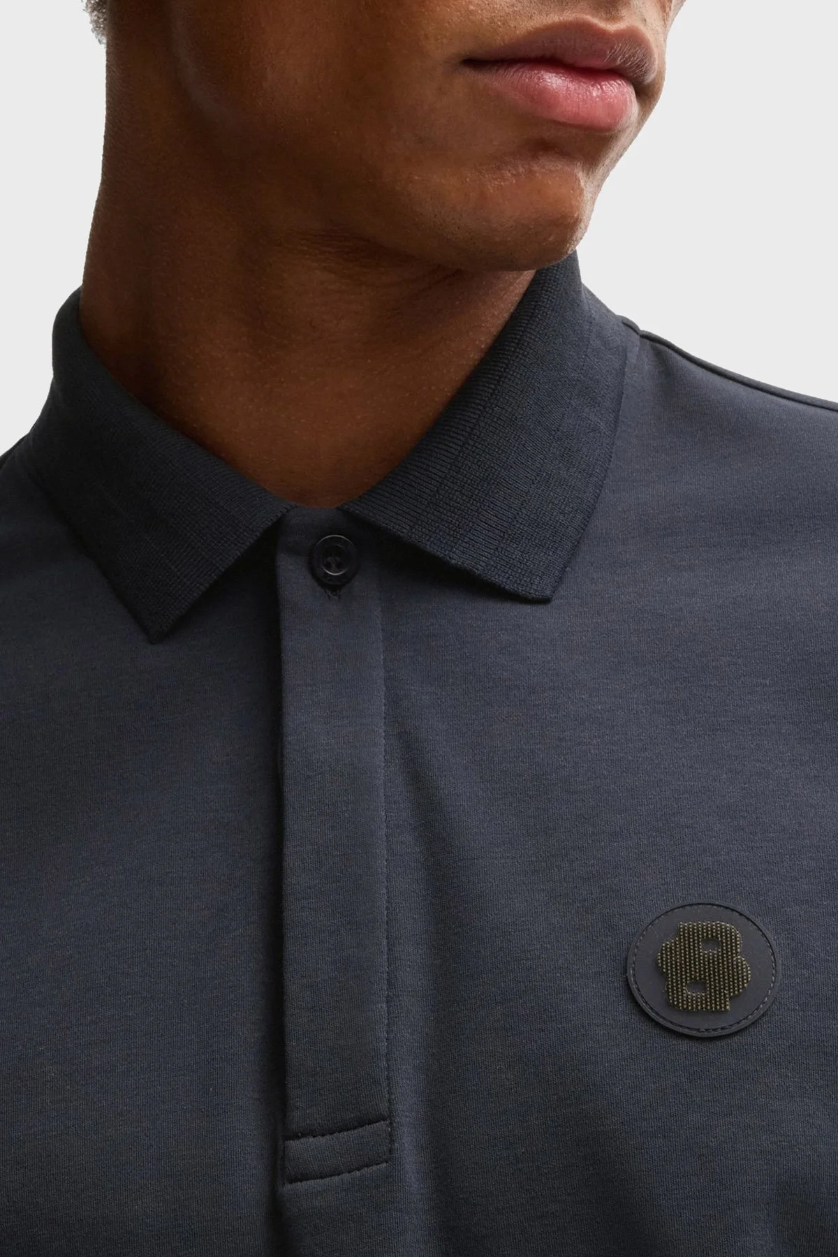 Boss Logolu % 100 Pamuk Regular Fit Düğmeli Erkek Polo Yaka T Shirt 50533273 402 LACİVERT - 4