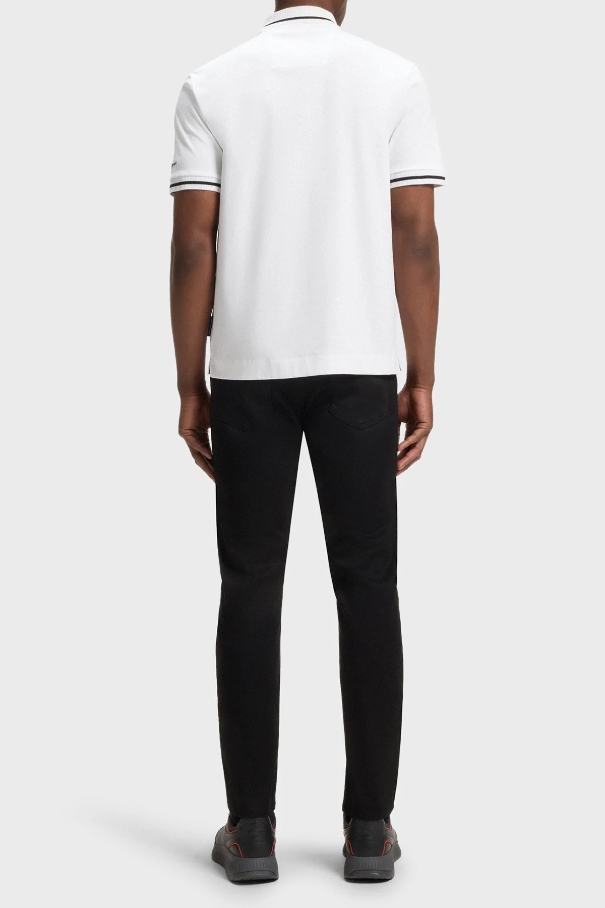 Boss Logolu % 100 Pamuk Regular Fit Düğmeli Erkek Polo Yaka T Shirt 50543257 100 BEYAZ - 3