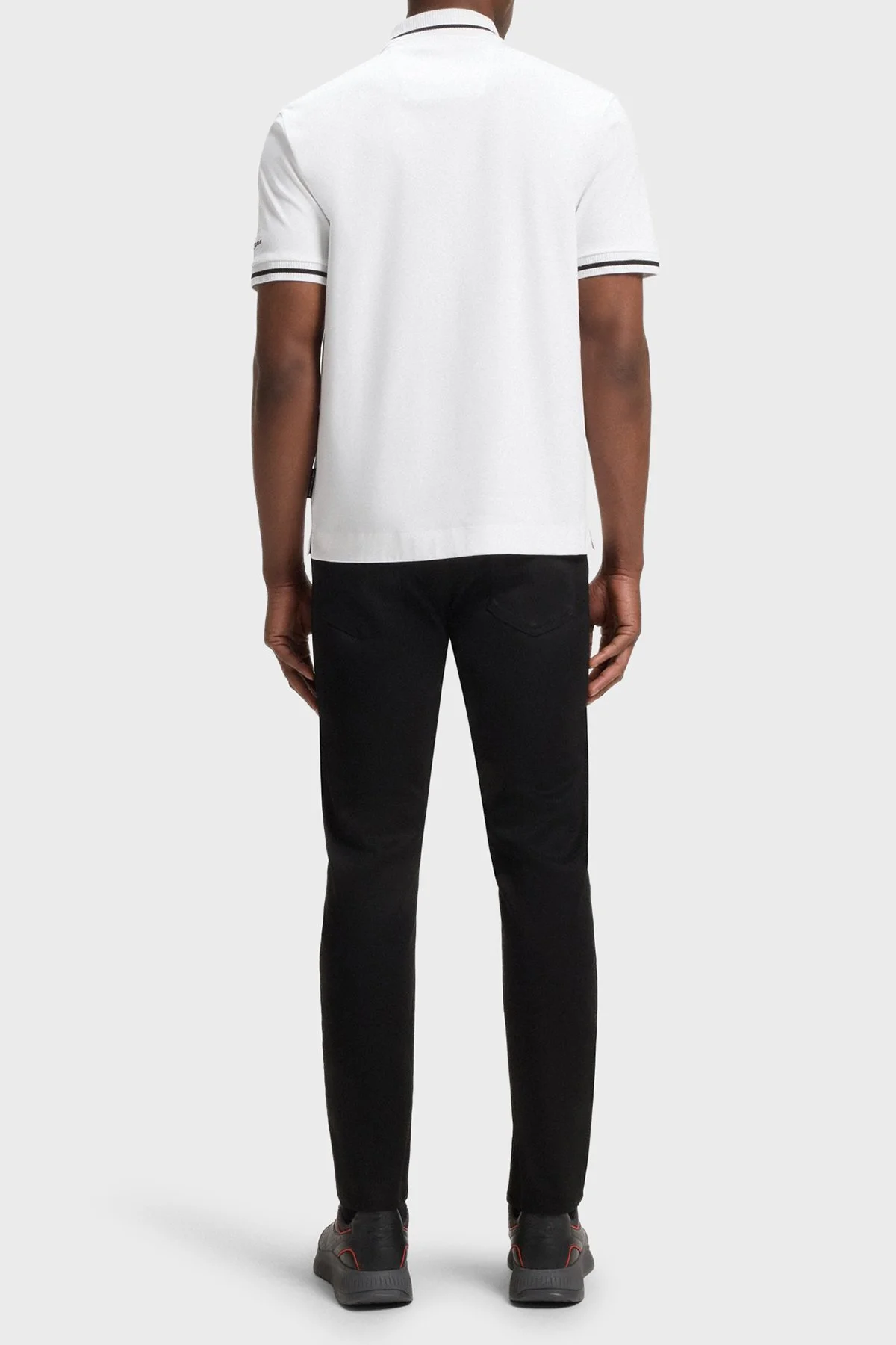 Boss Logolu % 100 Pamuk Regular Fit Düğmeli Erkek Polo Yaka T Shirt 50543257 100 BEYAZ - 3