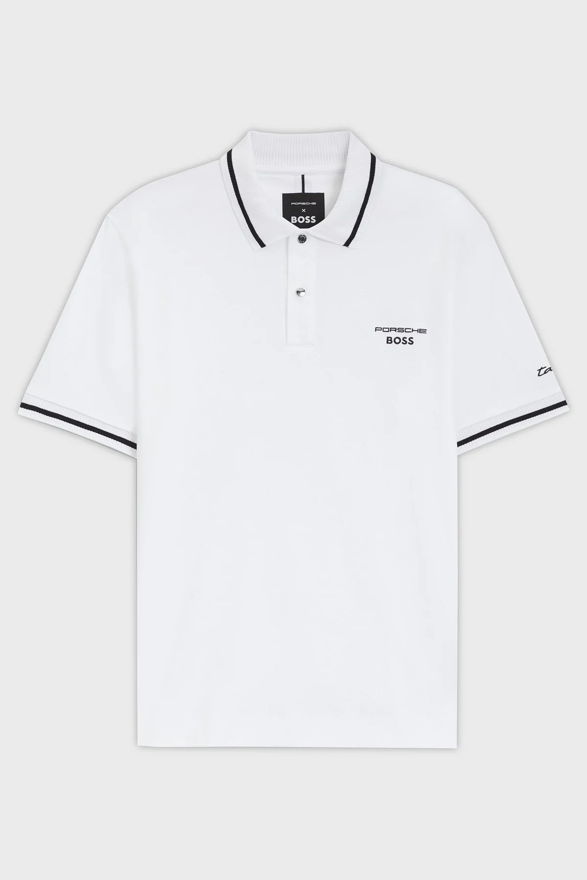 Boss Logolu % 100 Pamuk Regular Fit Düğmeli Erkek Polo Yaka T Shirt 50543257 100 BEYAZ - 5