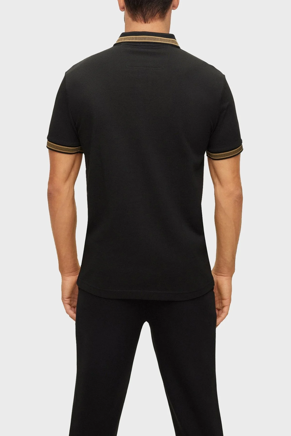 Boss Logolu % 100 Pamuk Regular Fit Erkek Polo T Shirt 50468983 005 SİYAH - 3