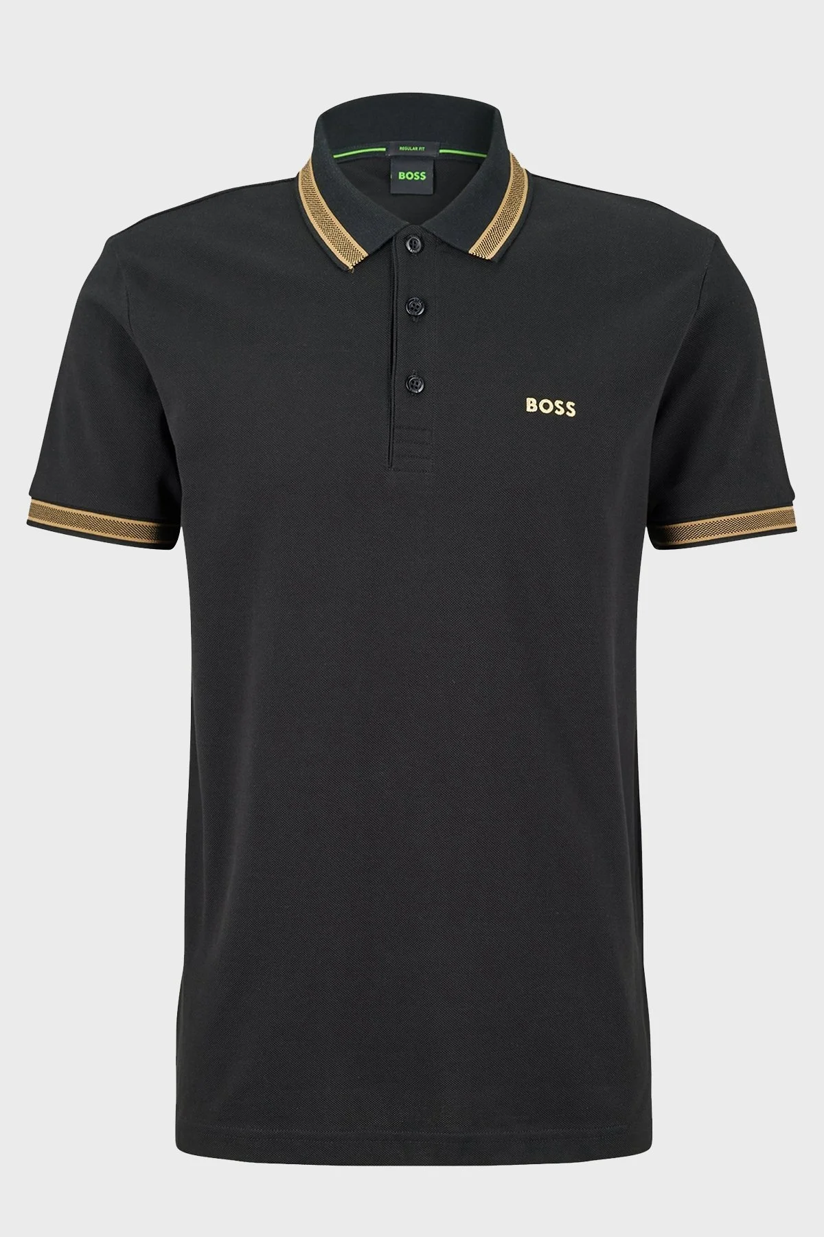 Boss Logolu % 100 Pamuk Regular Fit Erkek Polo T Shirt 50468983 005 SİYAH - 5