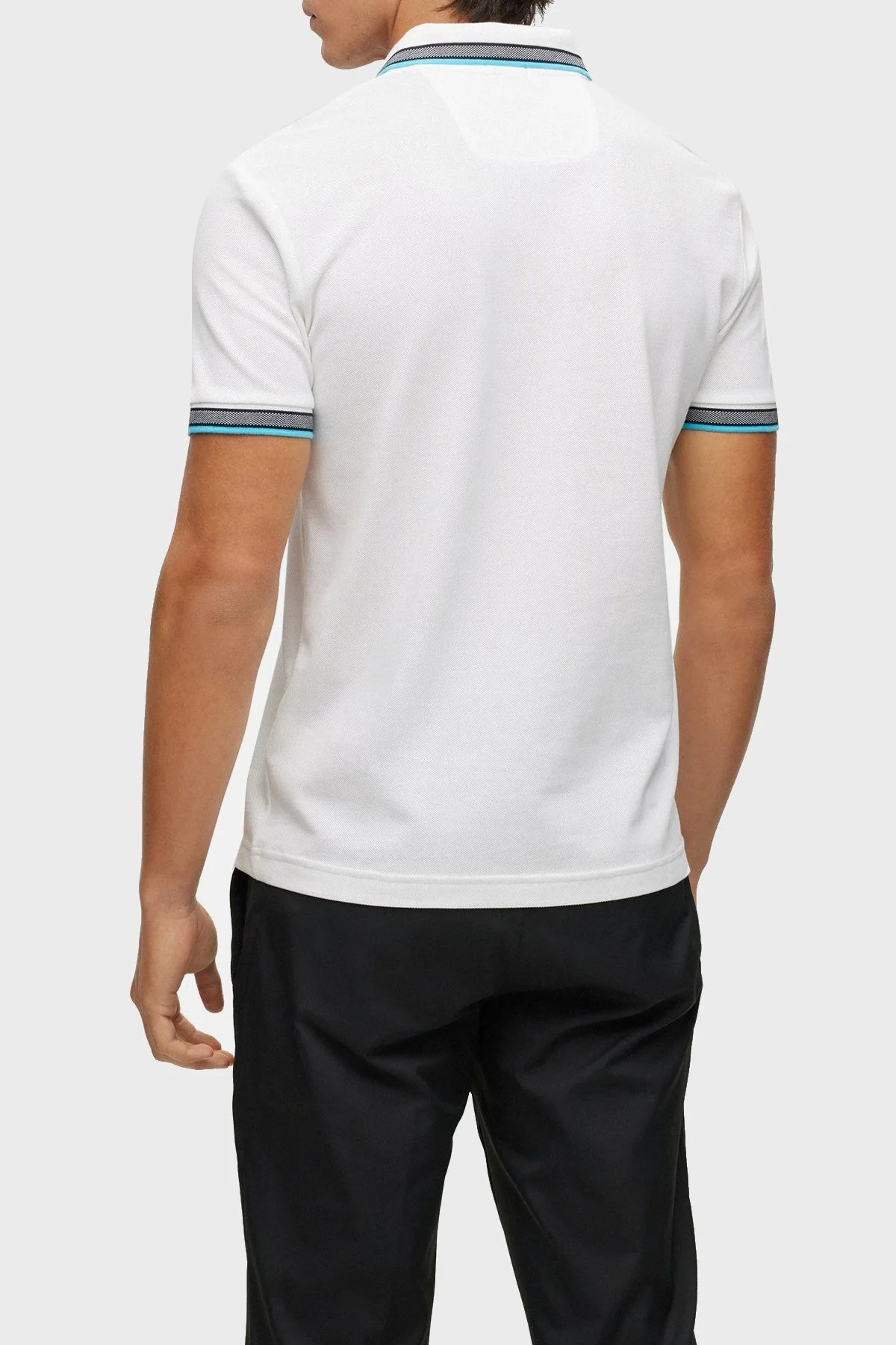Boss Logolu % 100 Pamuk Regular Fit Erkek Polo T Shirt 50468983 106 BEYAZ - 3
