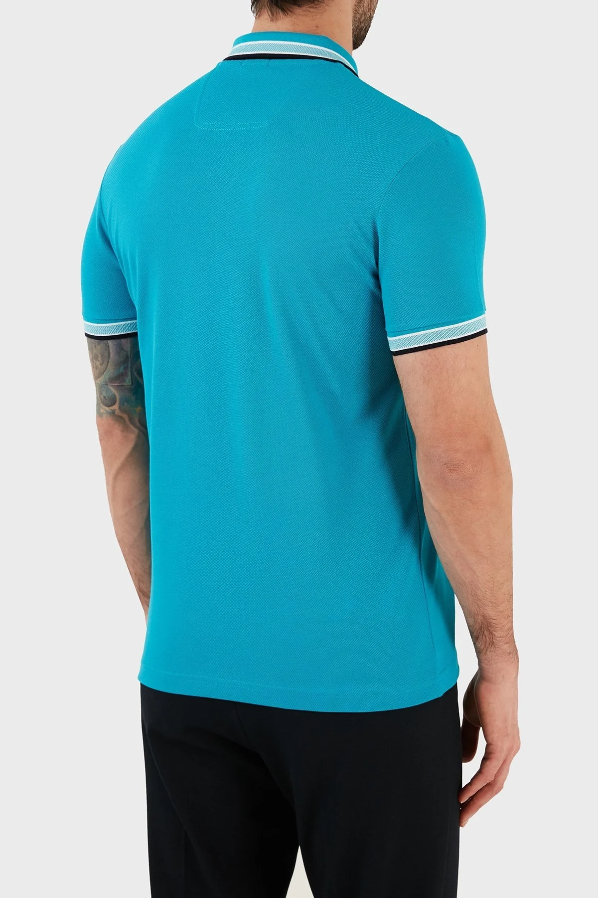 Boss Logolu % 100 Pamuk Regular Fit Erkek Polo T Shirt 50468983 311 PETROL - 6