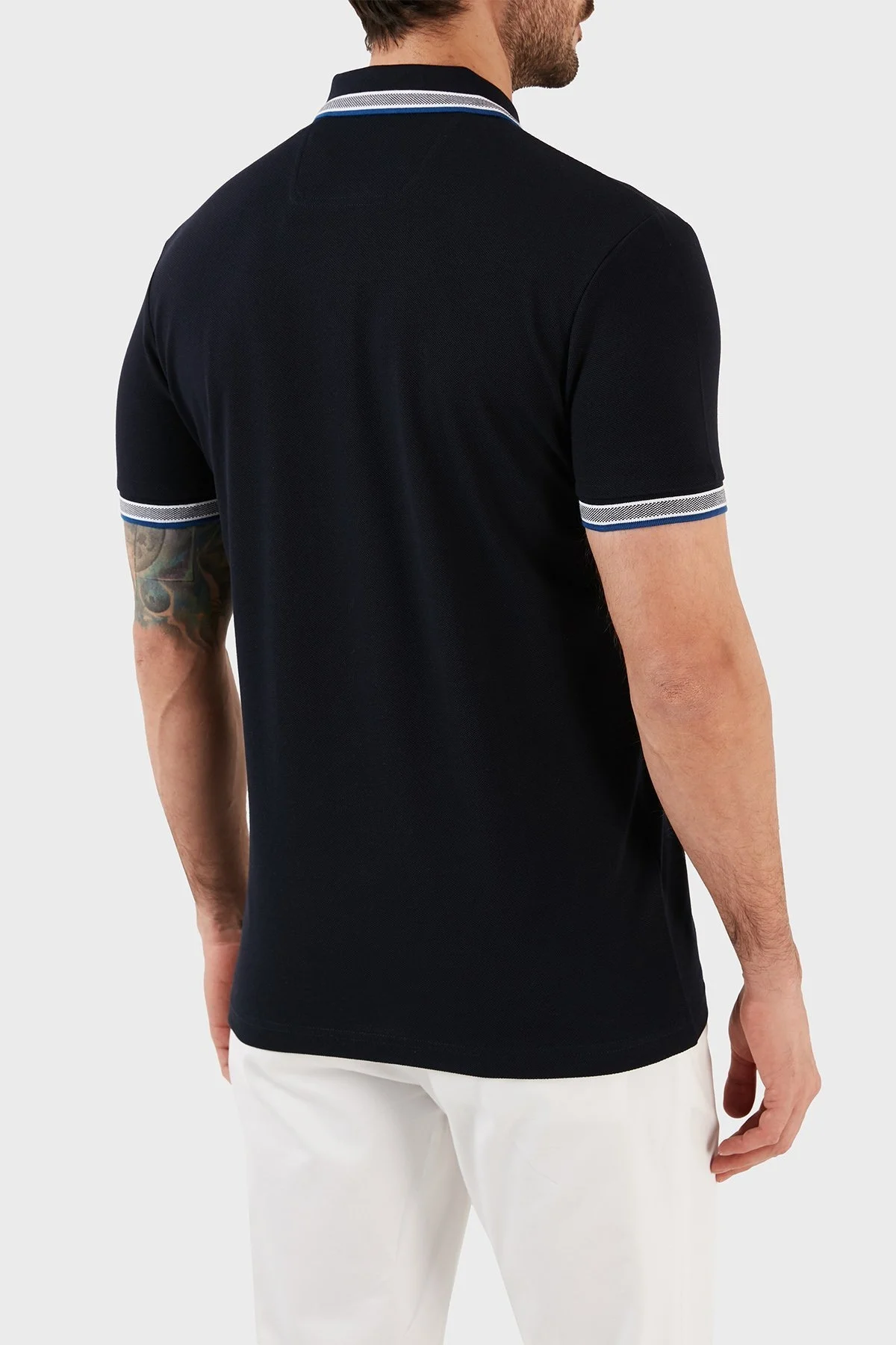 Boss Logolu % 100 Pamuk Regular Fit Erkek Polo T Shirt 50468983 408 LACİVERT - 4