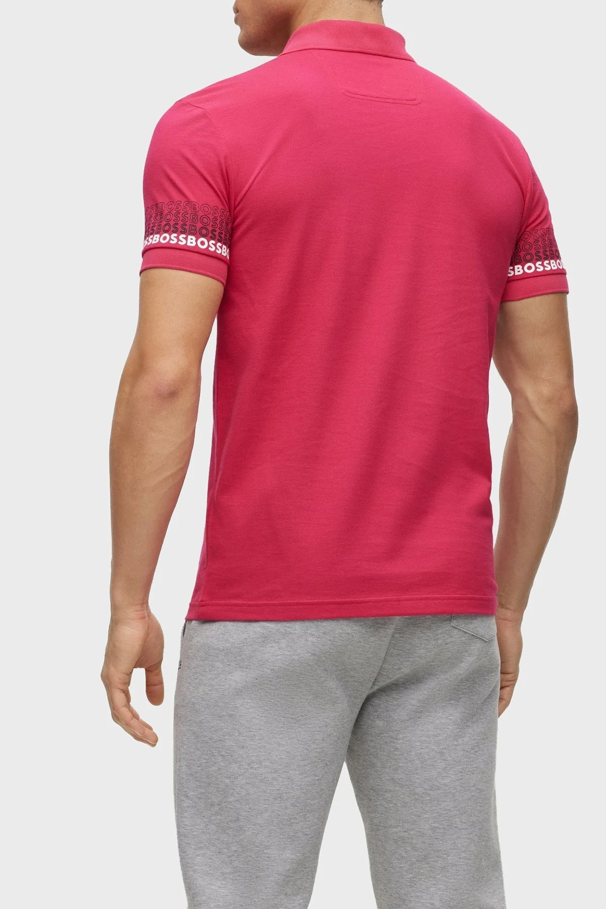 Boss Logolu % 100 Pamuk Regular Fit Erkek Polo T Shirt 50488293 660 FUŞYA - 3