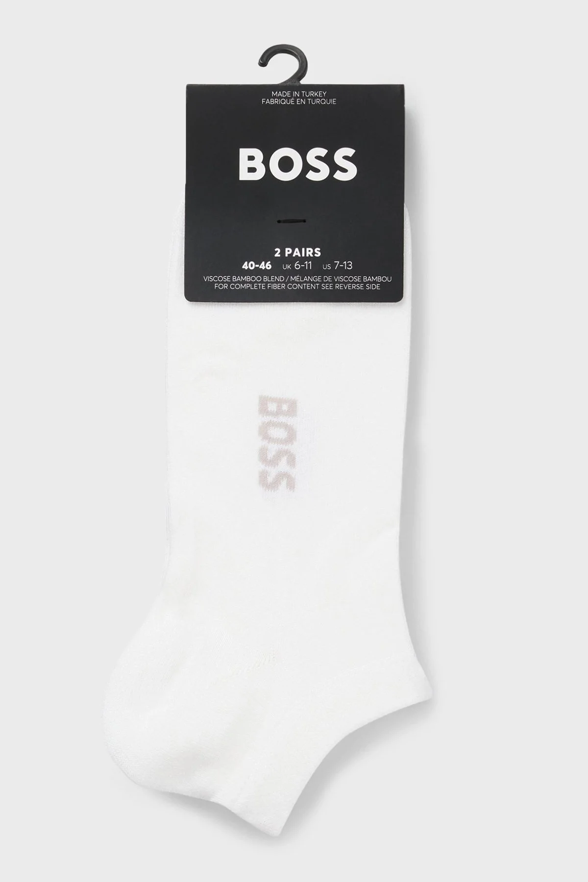 Boss Logolu 2 Pack Erkek Çorap 50538188 100 Beyaz - 3