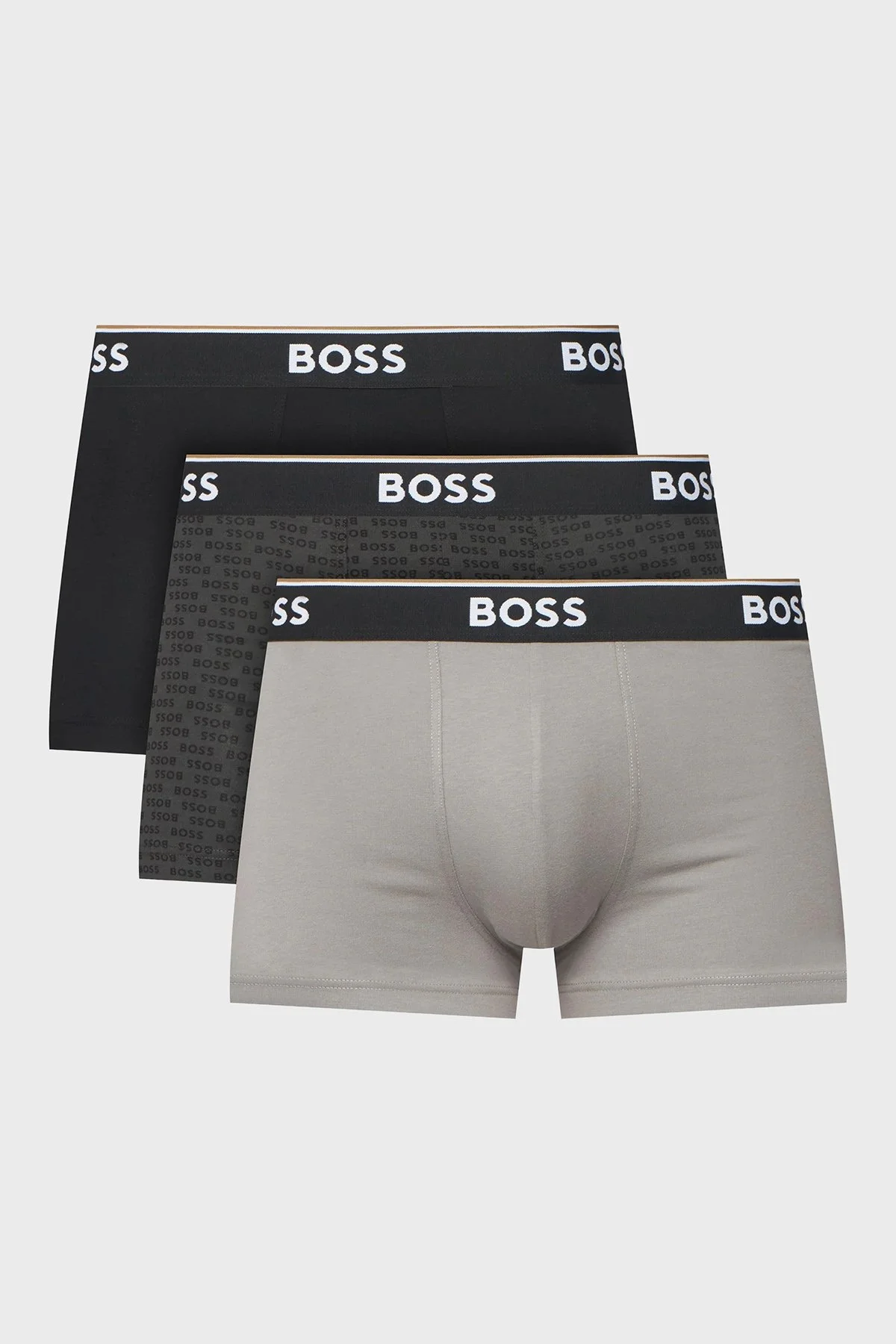 Boss Logolu 3 Pack Erkek Boxer 50554443 024 Siyah - 1