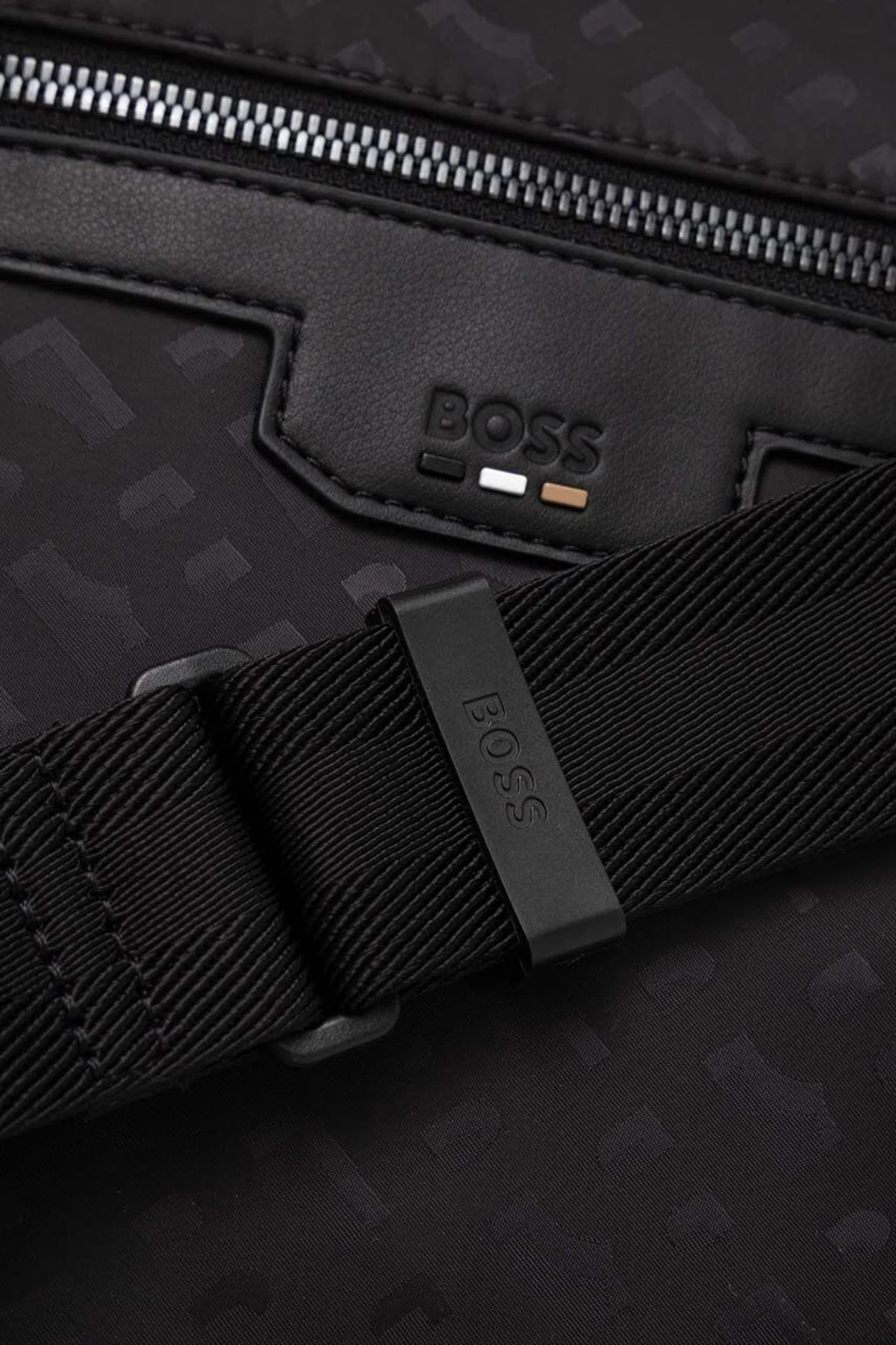 Boss Logolu Ayarlanabilir Askılı Erkek Çanta 50523217 001 SİYAH - 5