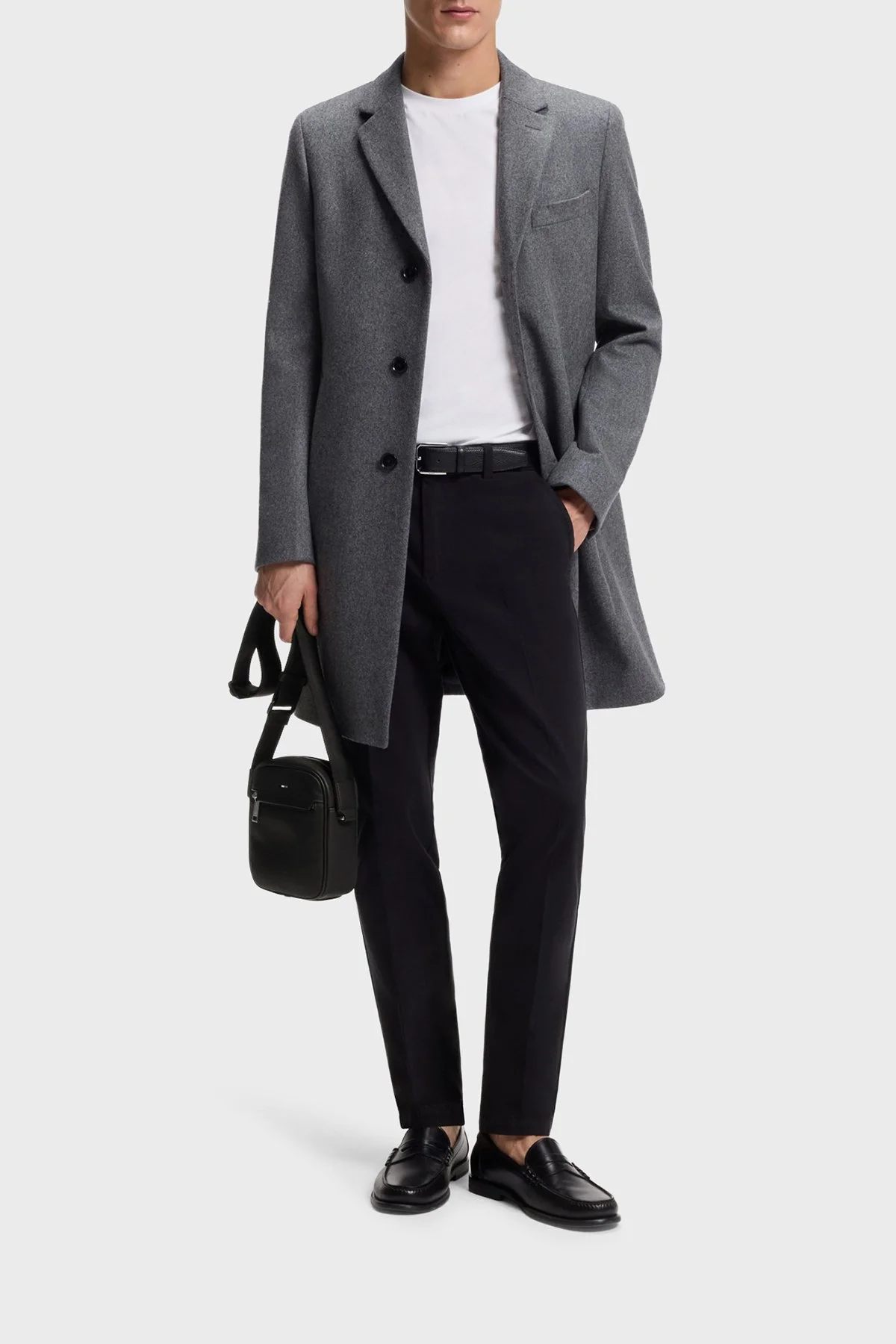 Boss Logolu Ayarlanabilir Askılı Erkek Çanta 50563096 001 SİYAH - 2