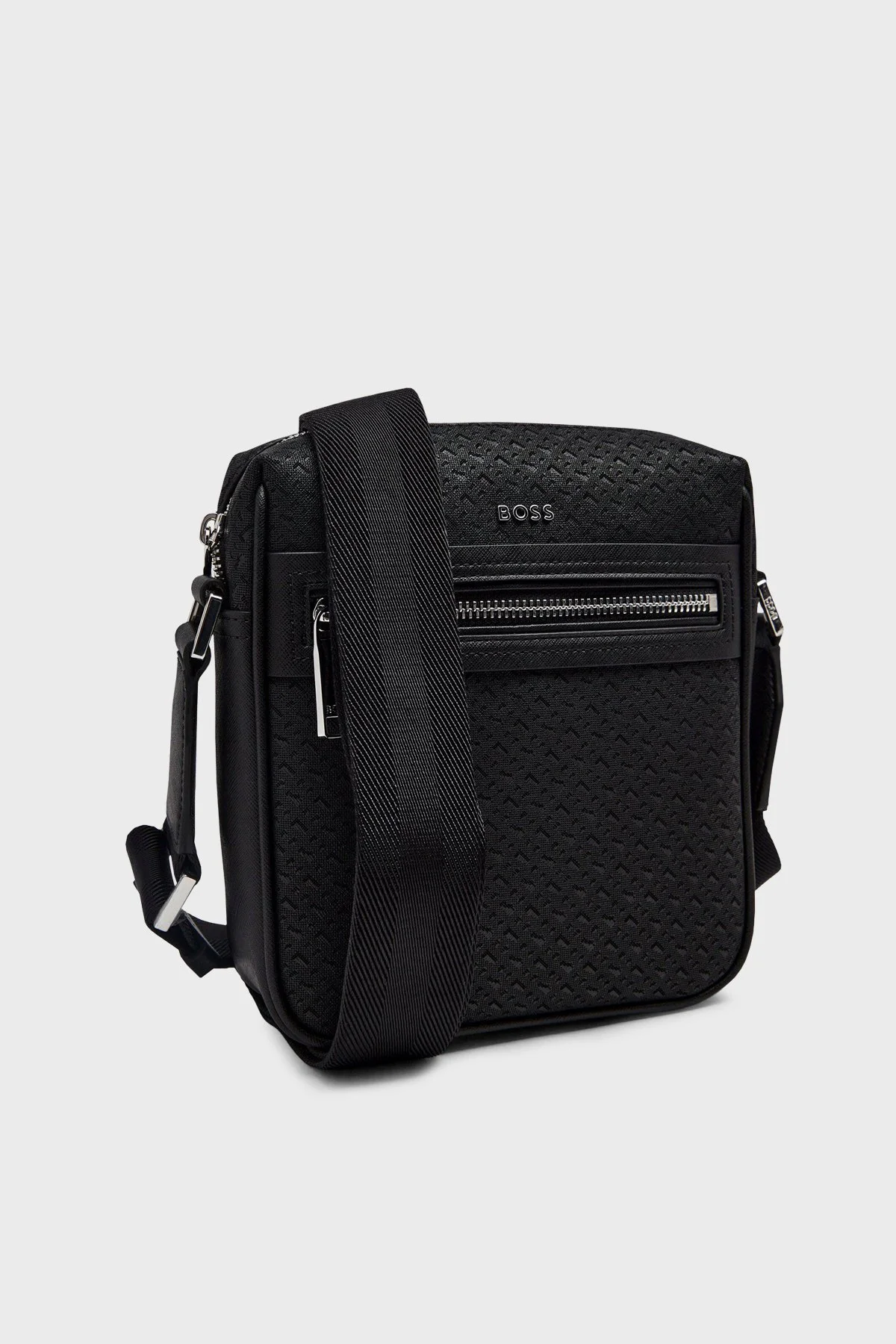 Boss Logolu Ayarlanabilir Askılı Erkek Çanta 50563718 002 SİYAH - 5