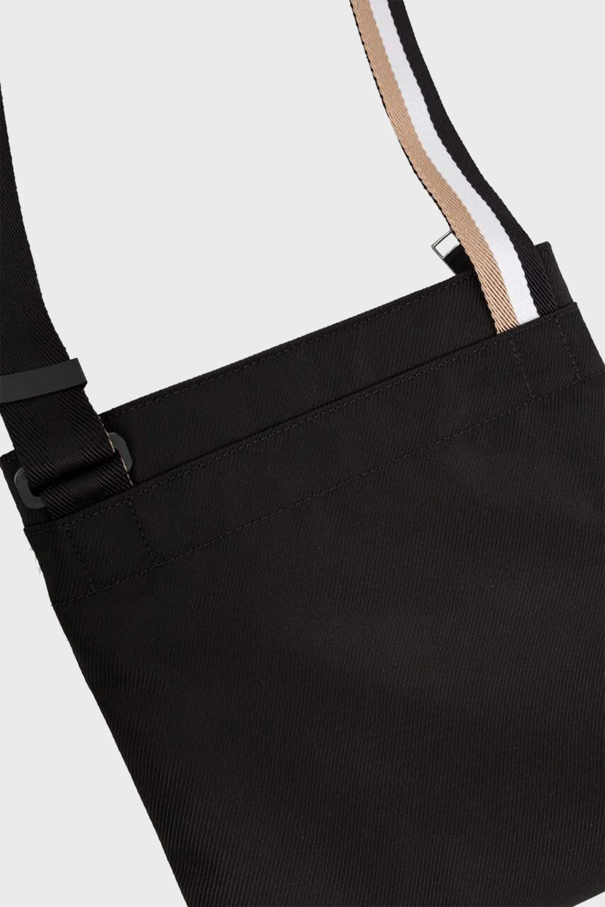 Boss Logolu Ayarlanabilir Askılı Fermuarlı Erkek Çanta 50511930 001 SİYAH - 4