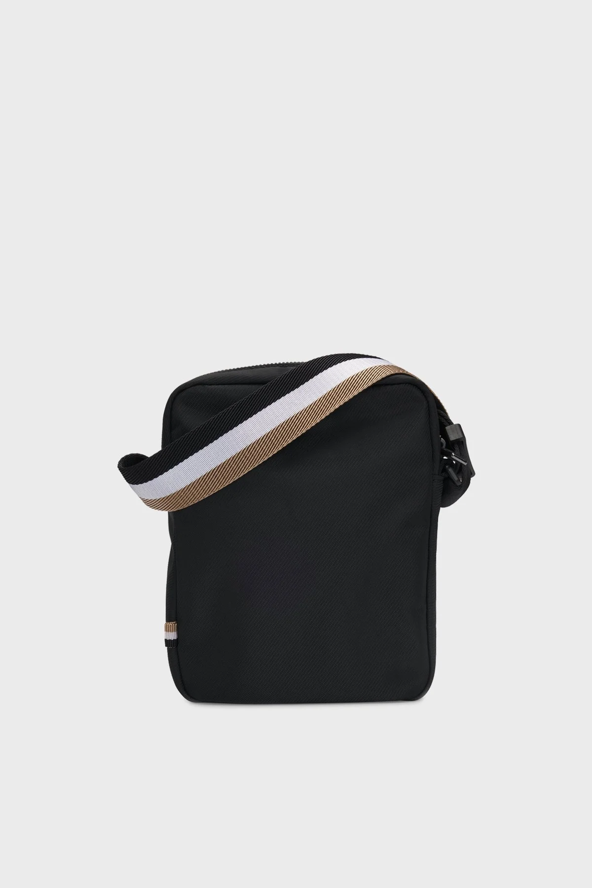 Boss Logolu Ayarlanabilir Askılı Fermuarlı Erkek Çanta 50511961 001 SİYAH - 3