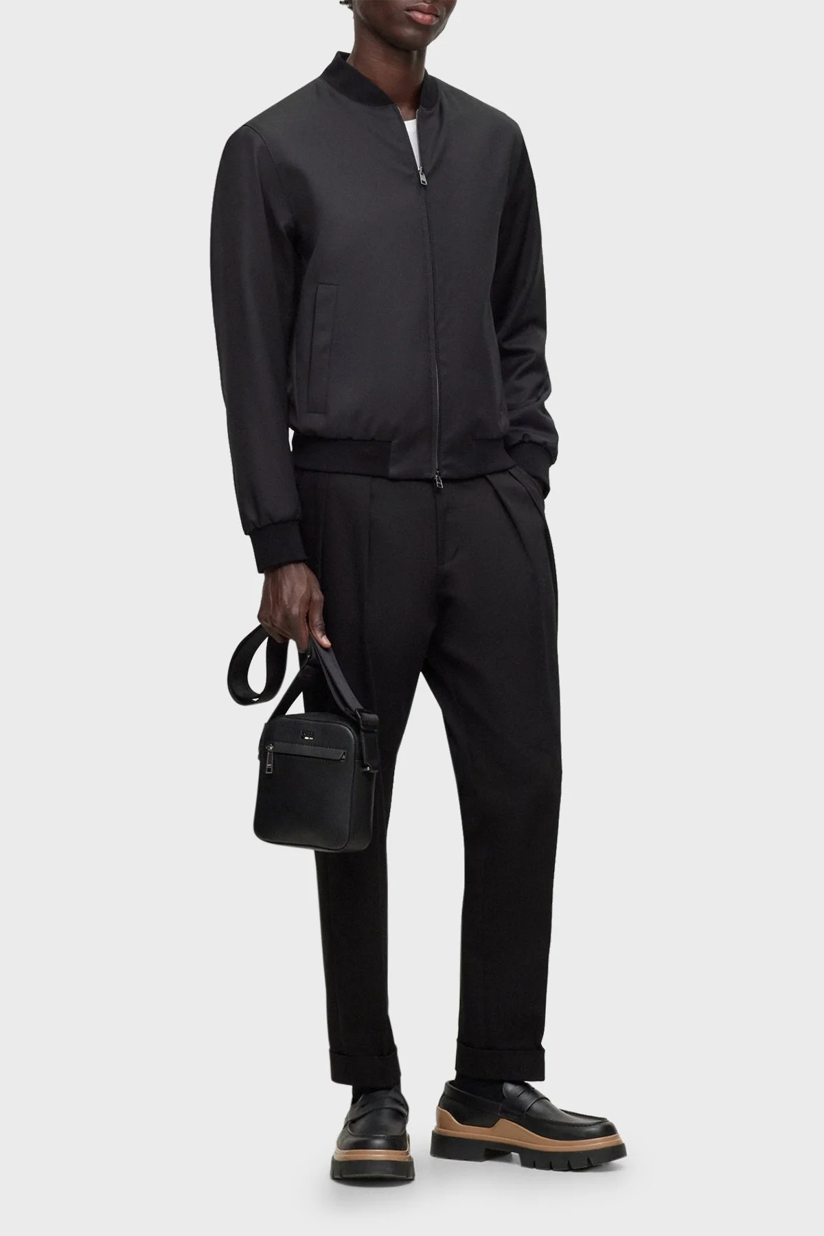 Boss Logolu Ayarlanabilir Omuz Askılı Erkek Çanta 50490856 001 SİYAH - 2