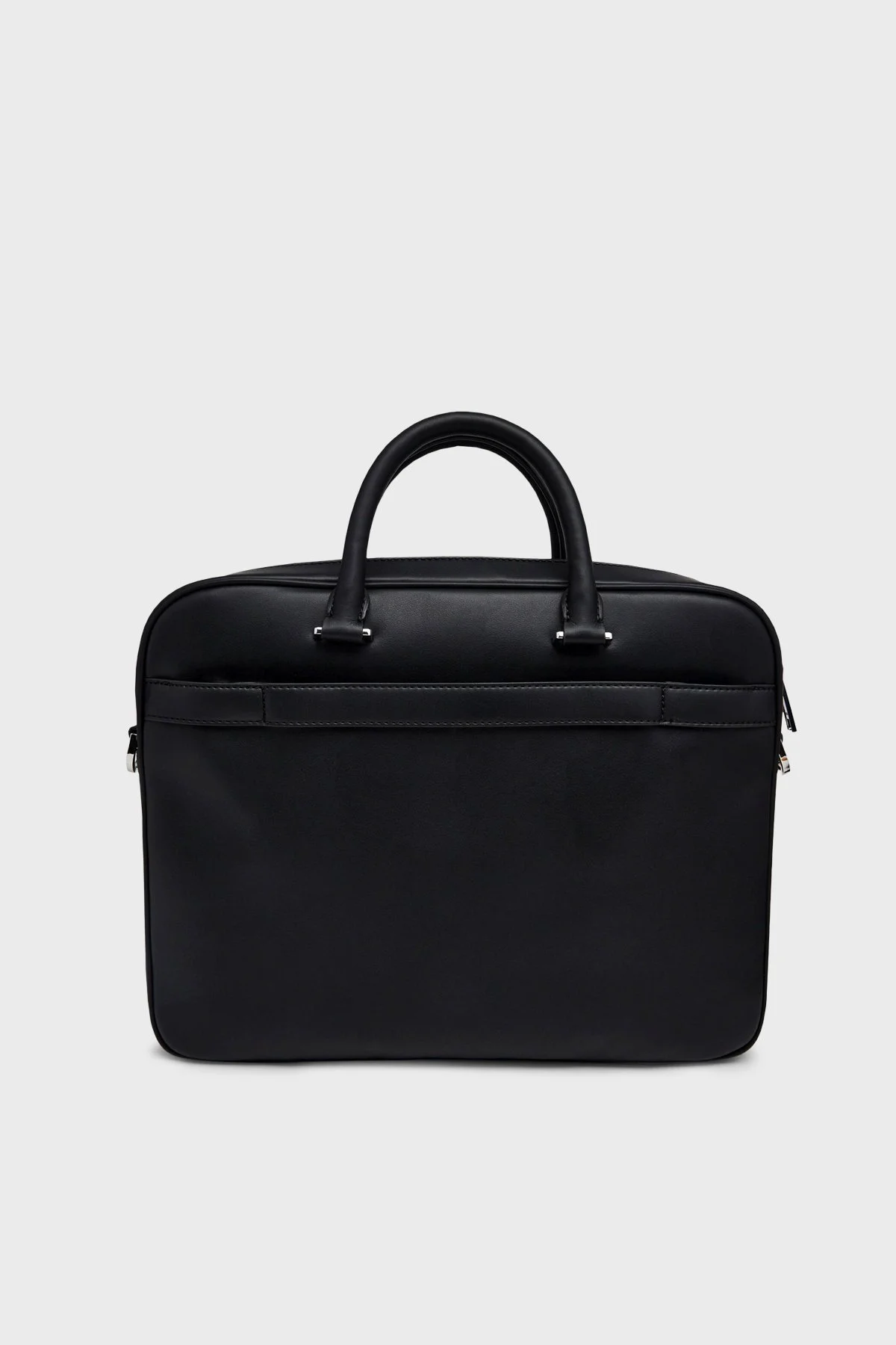 Boss Logolu Ayarlanabilir ve Çıkarılabilir Askılı Evrak Erkek Çanta 50563058 001 SİYAH - 3