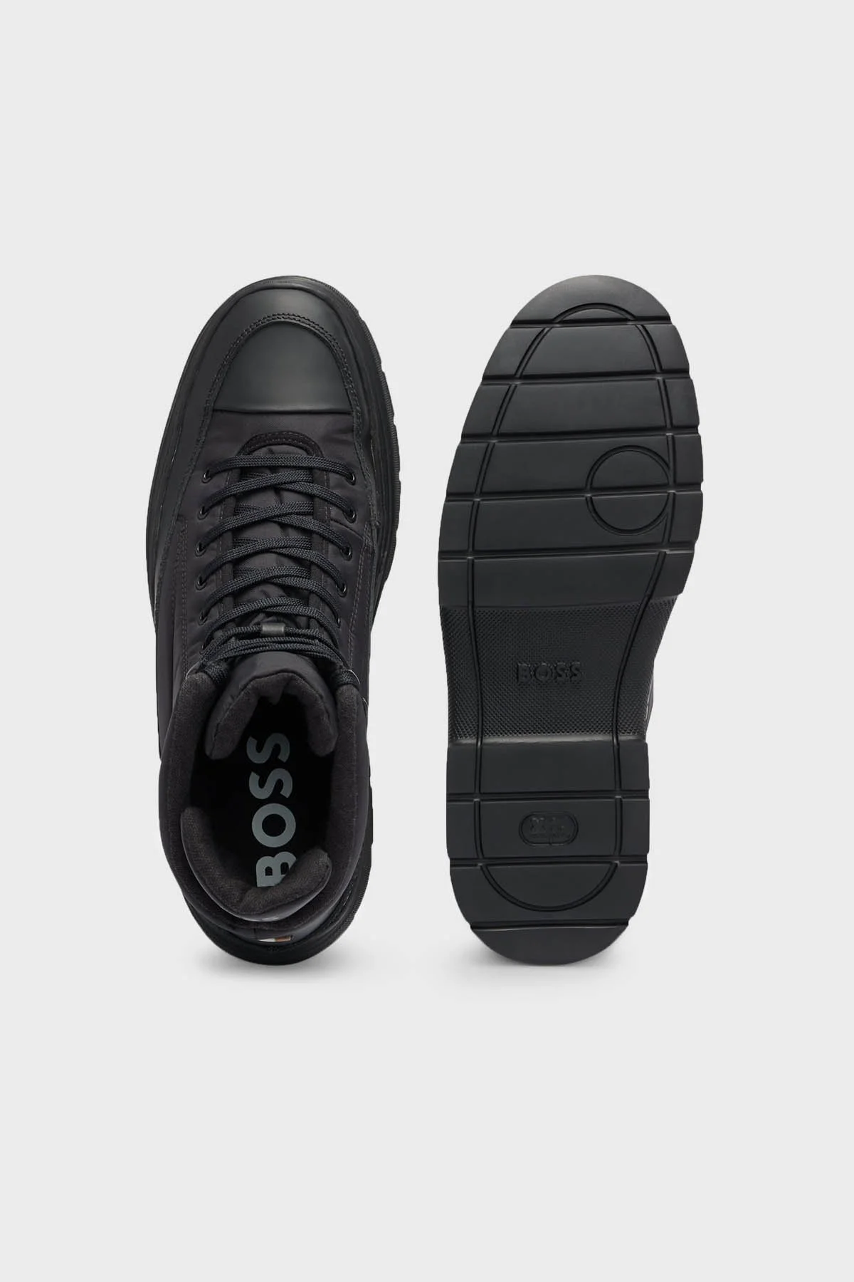 Boss Logolu Bağcıklı Erkek Bot 50503296 001 SİYAH - 3