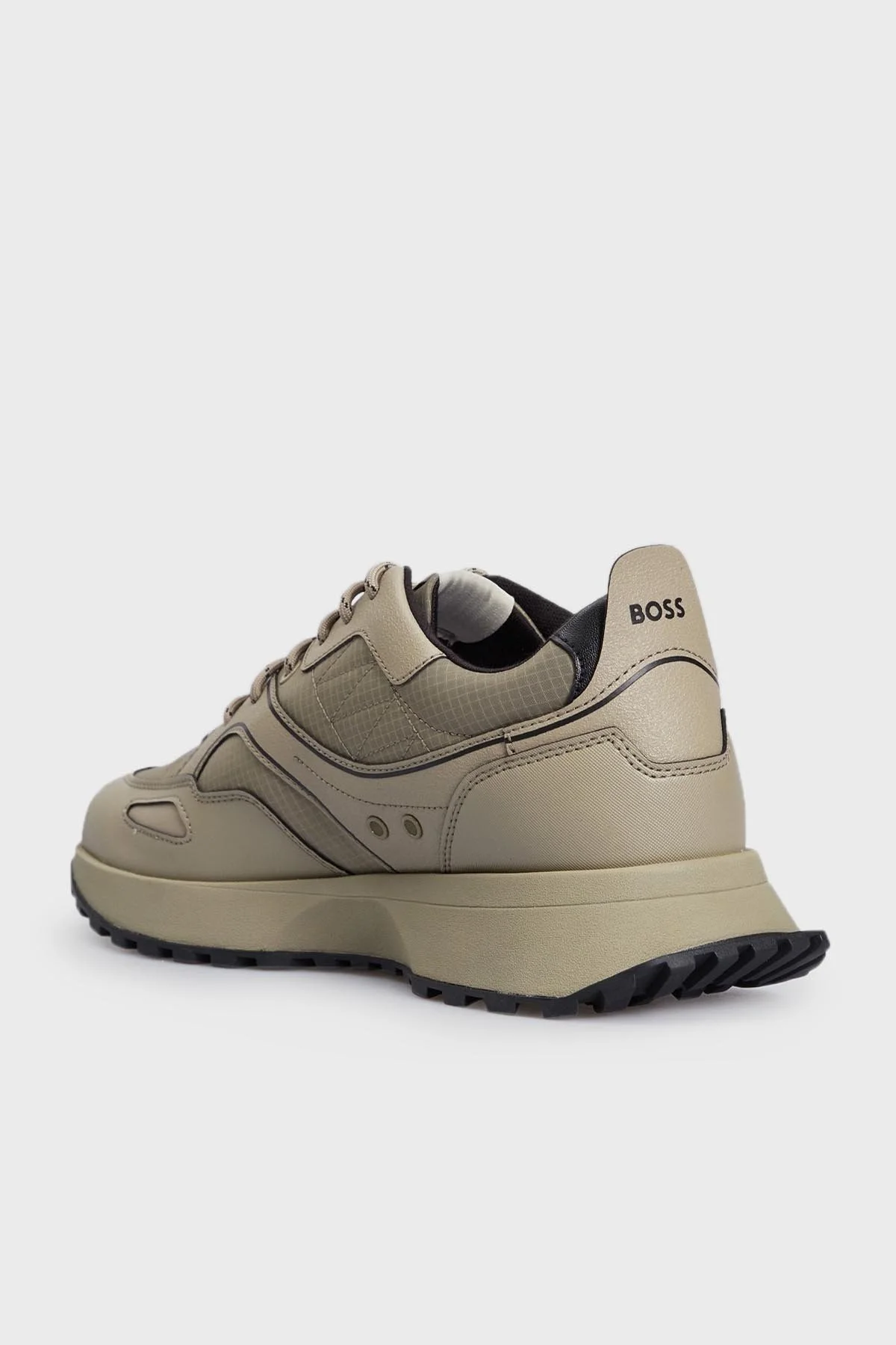 Boss Logolu Bağcıklı Suni Deri Spor Erkek Ayakkabı 50498913 263 BEJ - 2