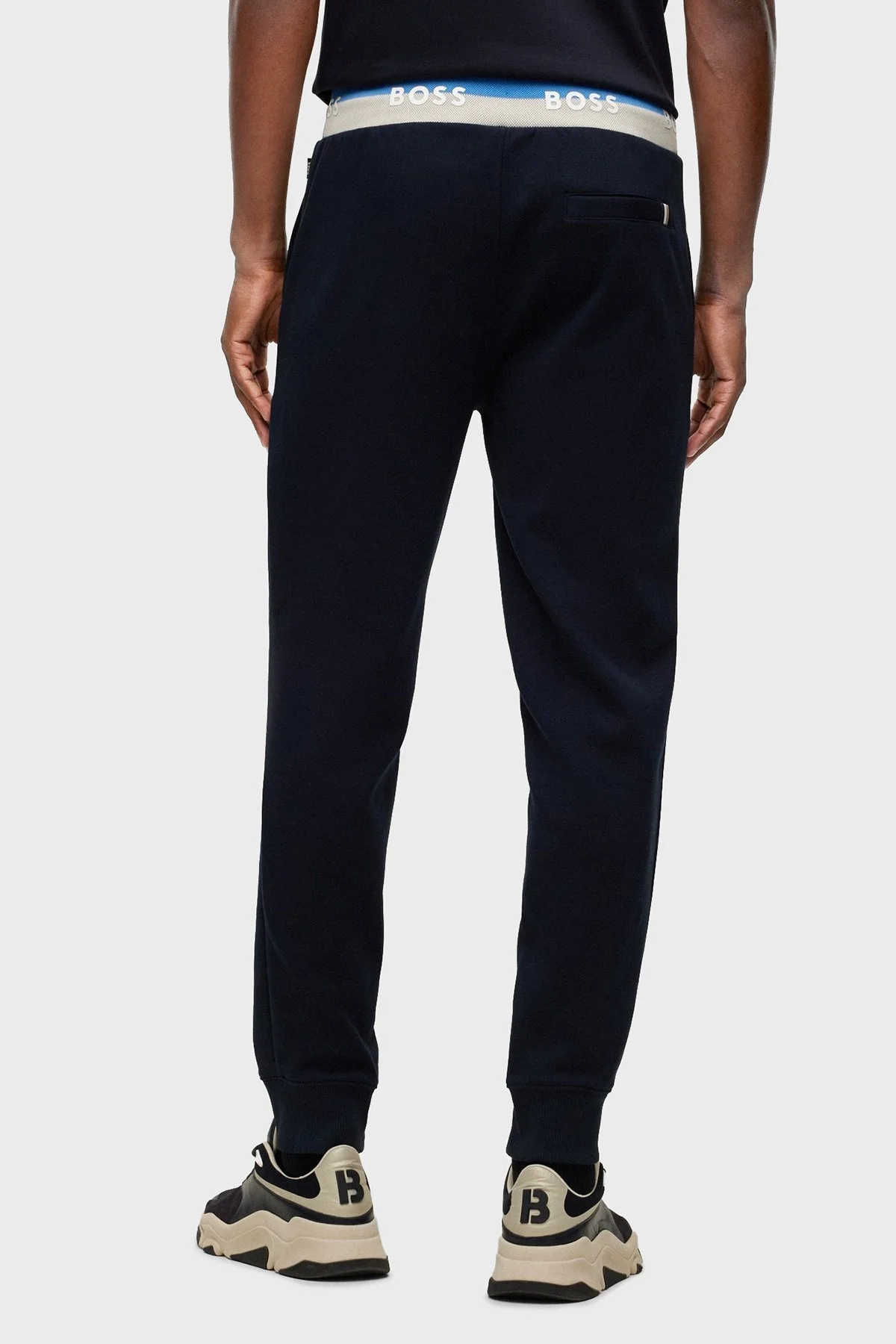 Boss Logolu Bel Bantlı Pamuklu Erkek Pantolon 50481251 404 LACİVERT - 3