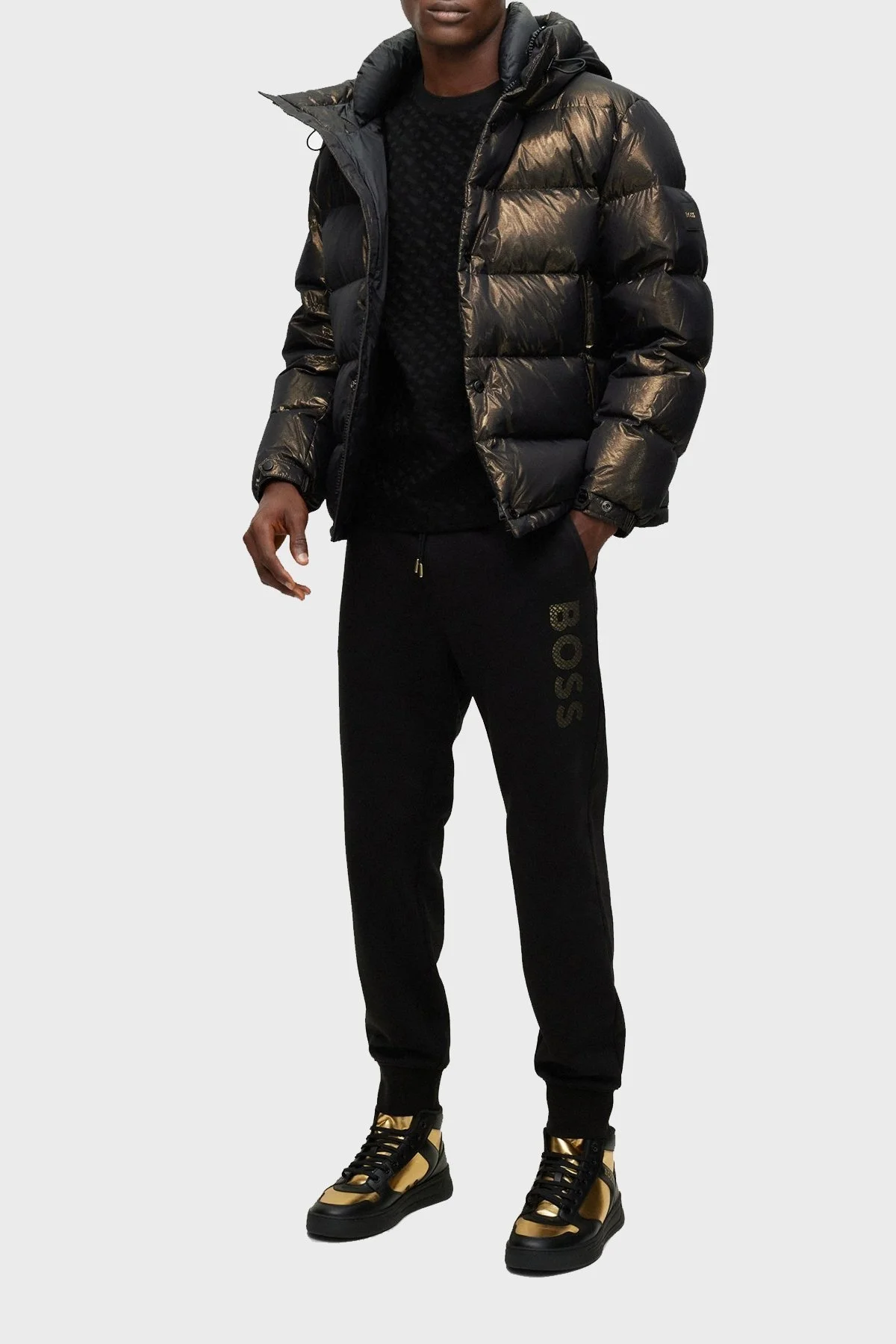 Boss Logolu Belden Bağlamalı % 100 Pamuk Regular Fit Jogger Erkek Pantolon 50481345 001 SİYAH - 2