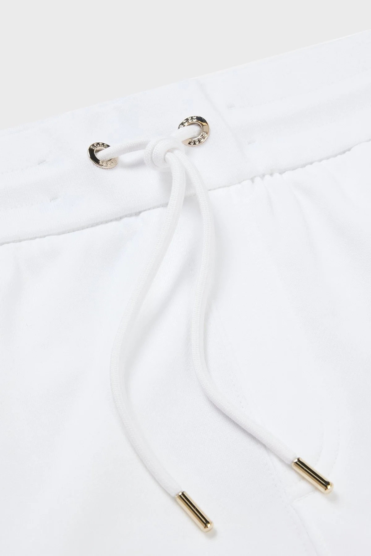 Boss Logolu Belden Bağlamalı % 100 Pamuk Regular Fit Jogger Erkek Pantolon 50481345 100 BEYAZ - 5